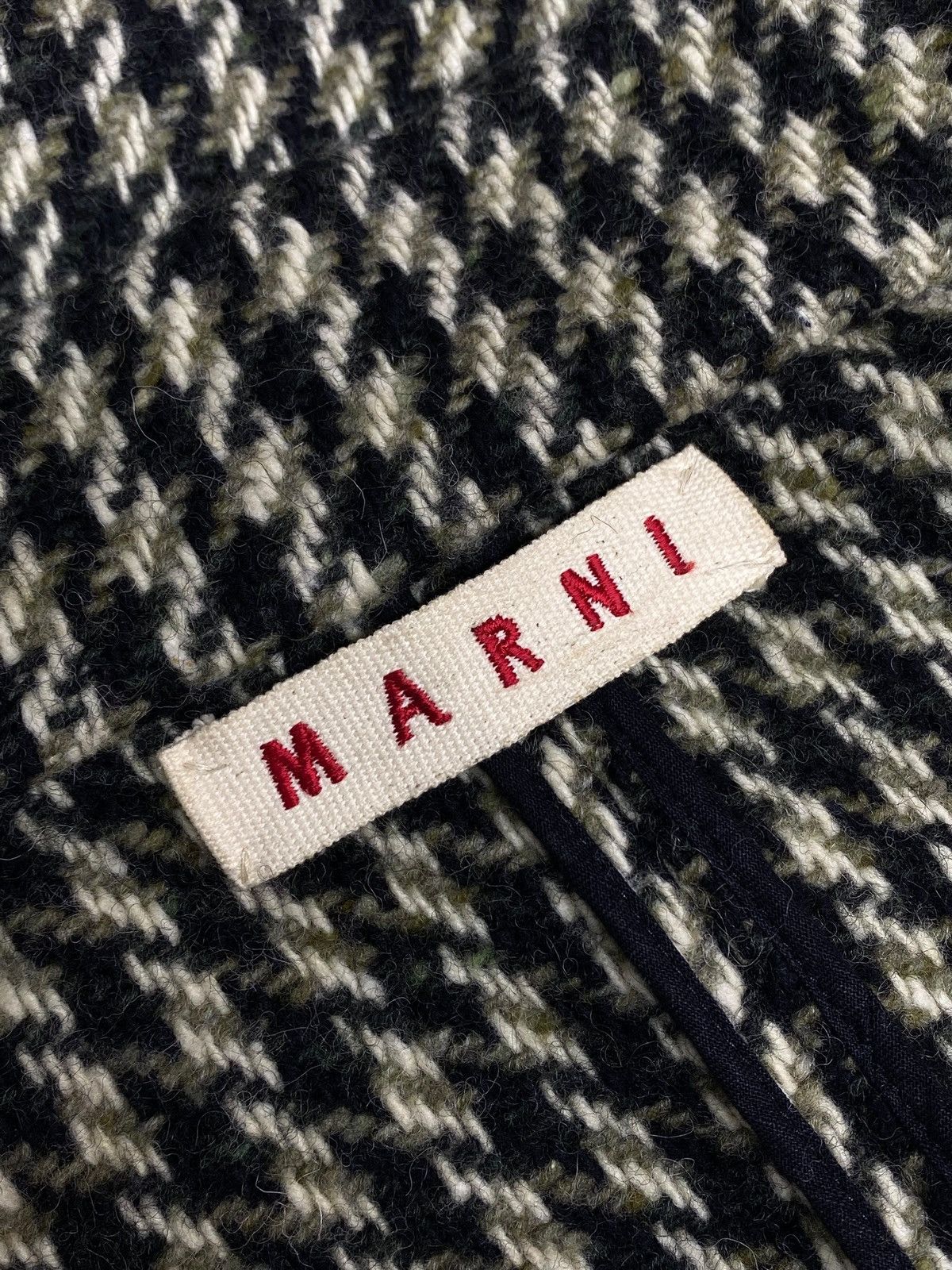 Marni Marni Wool Tweed Jacket Houndstooth Pattern Women’s Size 44 Size M / US 6-8 / IT 42-44 - 20 Thumbnail