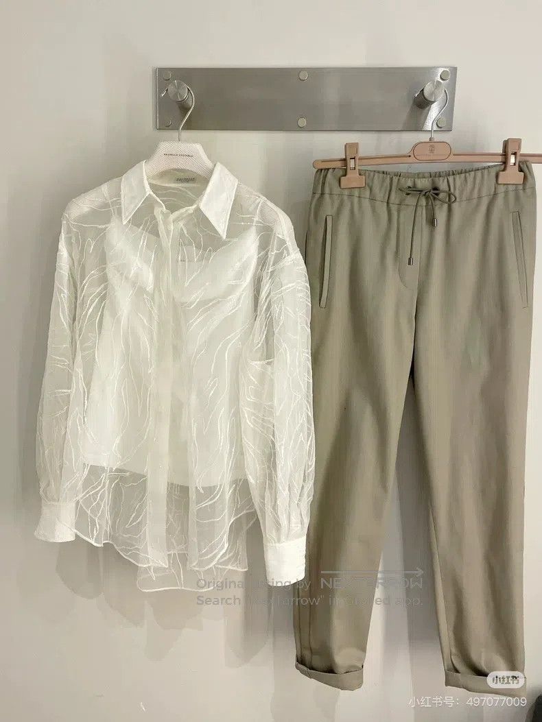 Brunello Cucinelli Brunello Cucinelli Sequin shirt Size M / US 6-8 / IT 42-44 - 1 Thumbnail
