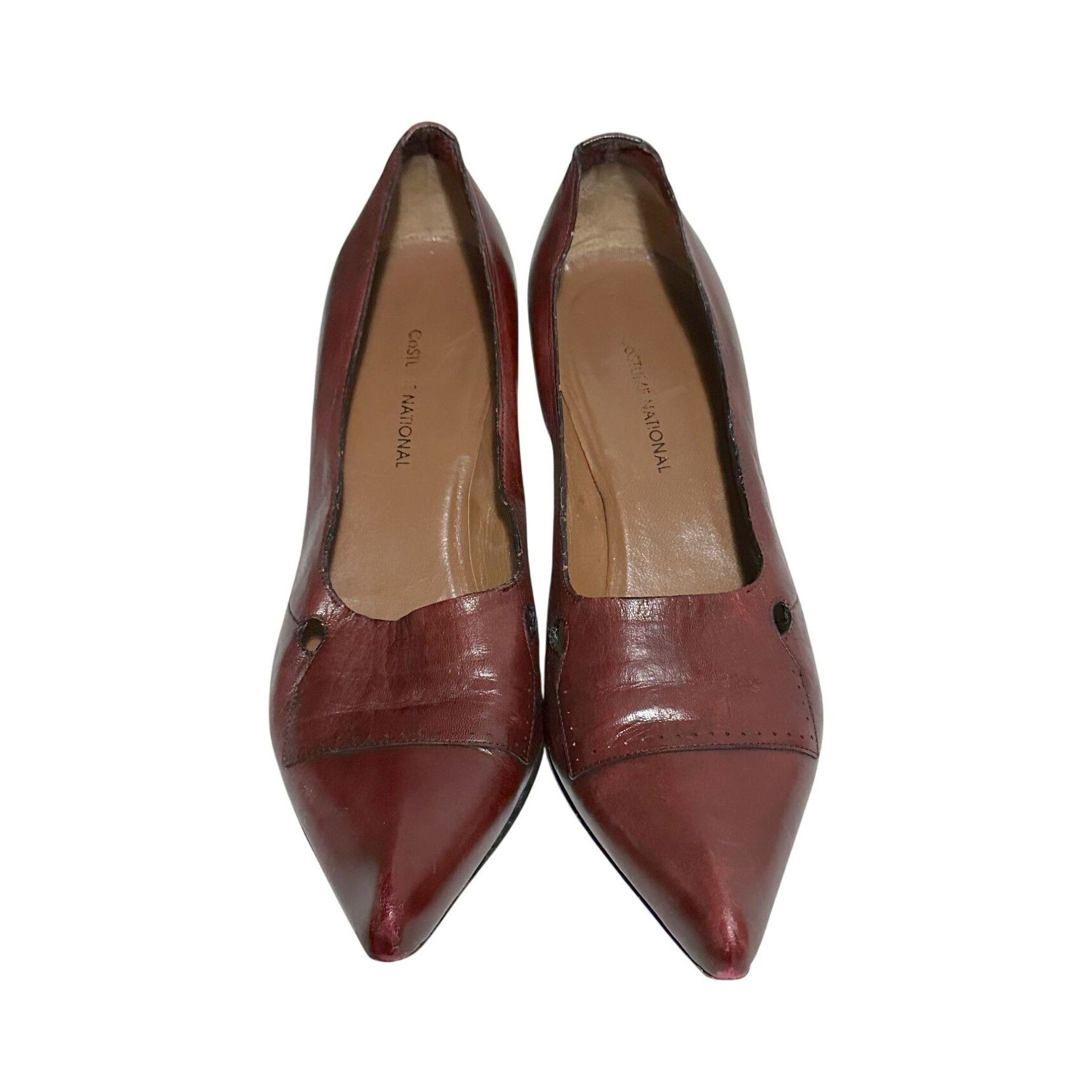 Costume National Vintage Y2K Costume National distressed pumps 38.5 EU, Dark Size US 8.5 / IT 38.5 - 3 Thumbnail