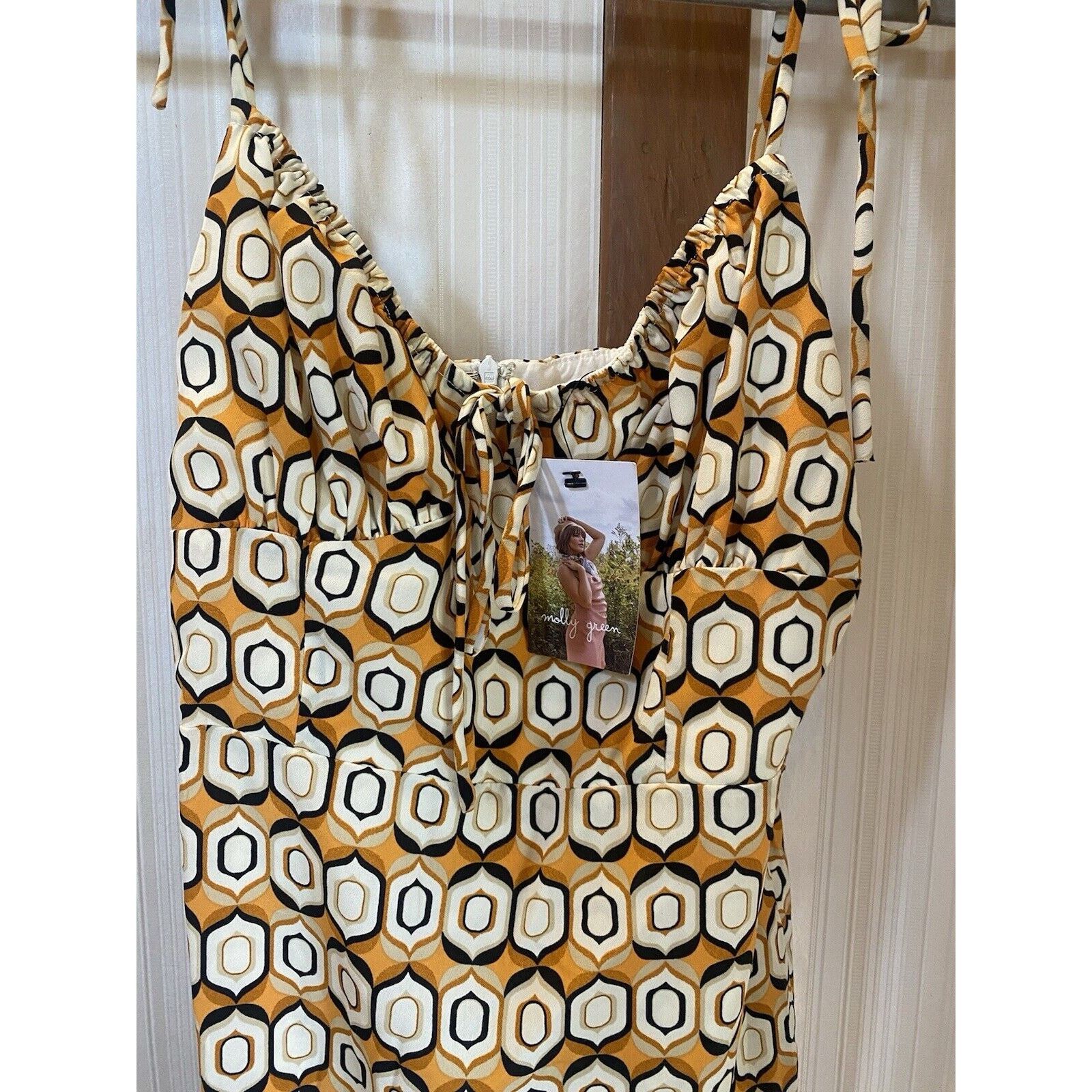 Other NWT Bianca Molly Green Geometric Mini Dress Women’s Medium Size M / US 6-8 / IT 42-44 - 1 Thumbnail