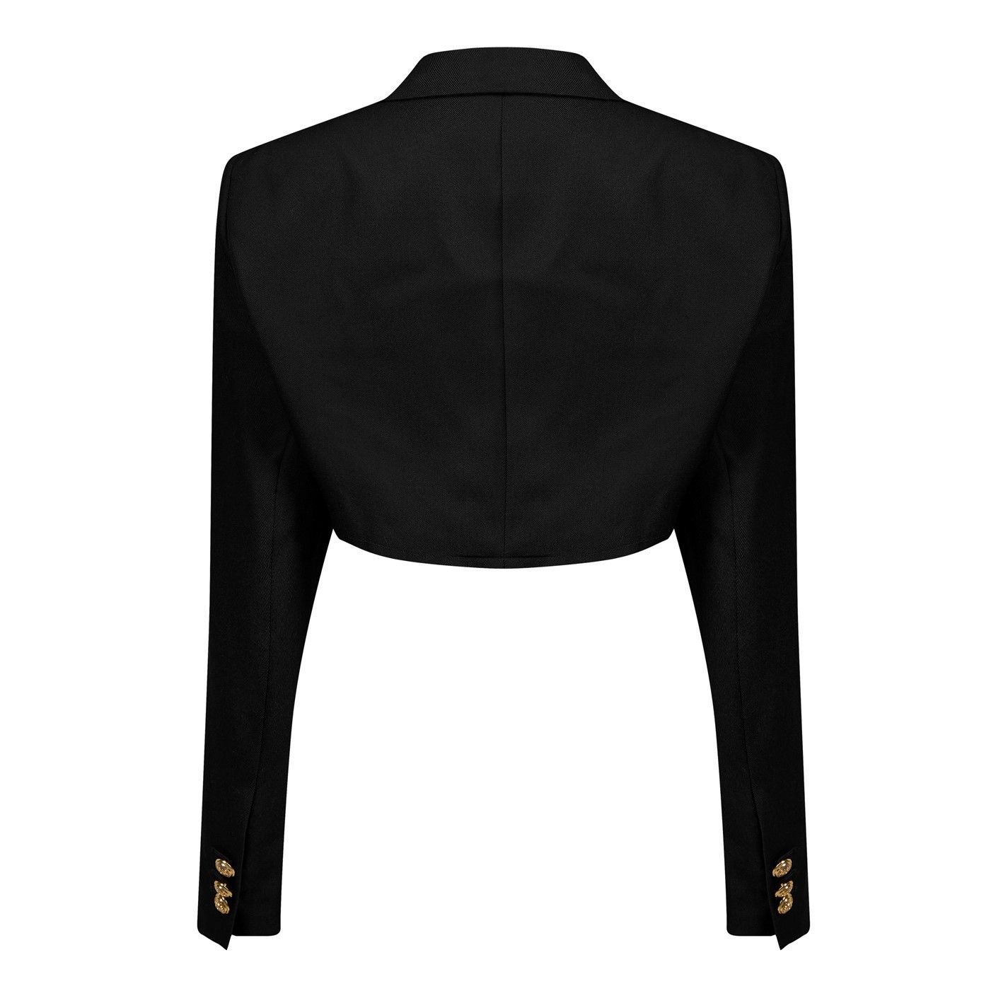 Palm Angels o1g2r1mq0325 Cropped Boyfriend Blazer in Black Size L / US 10 / IT 46 - 2 Thumbnail