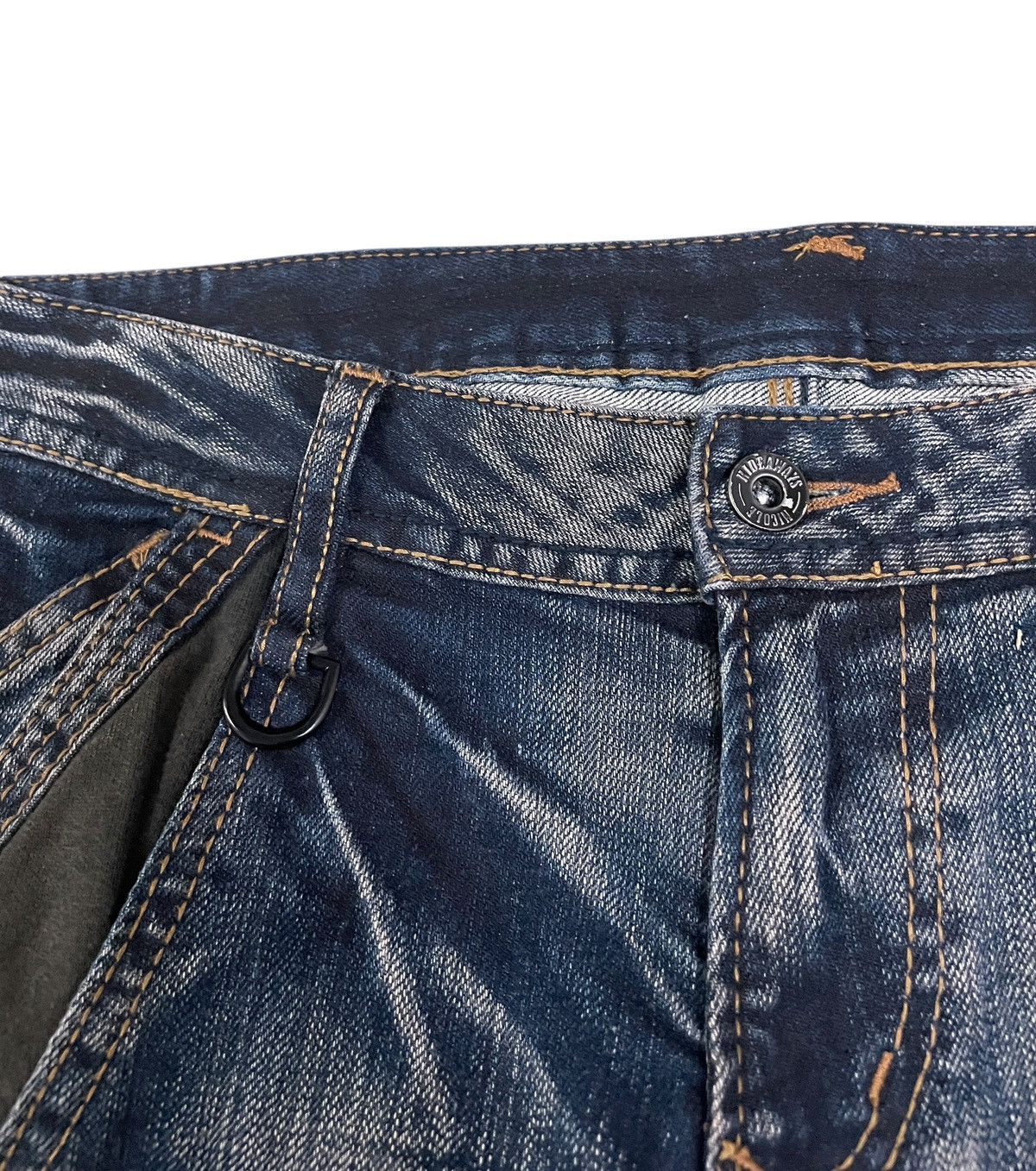 HIDEAWAYS Rare Vintage Japanese Brand Hideaways Flared Jeans 2000s Size US 30 / EU 46 - 11 Thumbnail