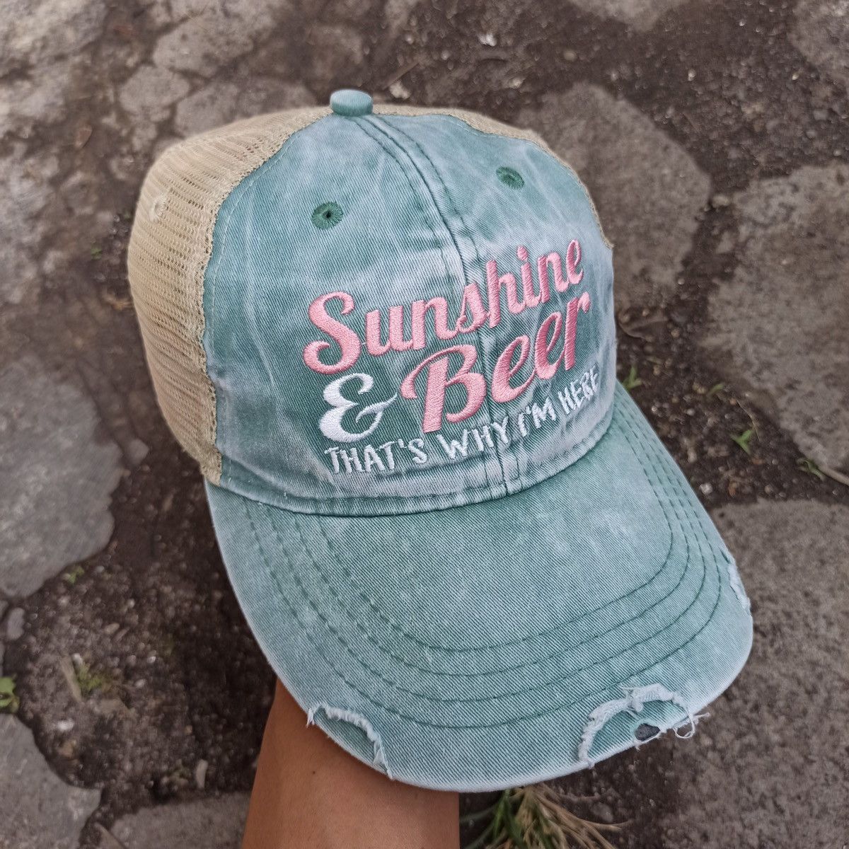 14th Addiction SICK wash distresses hat sunshine & beer Size ONE SIZE - 10 Thumbnail
