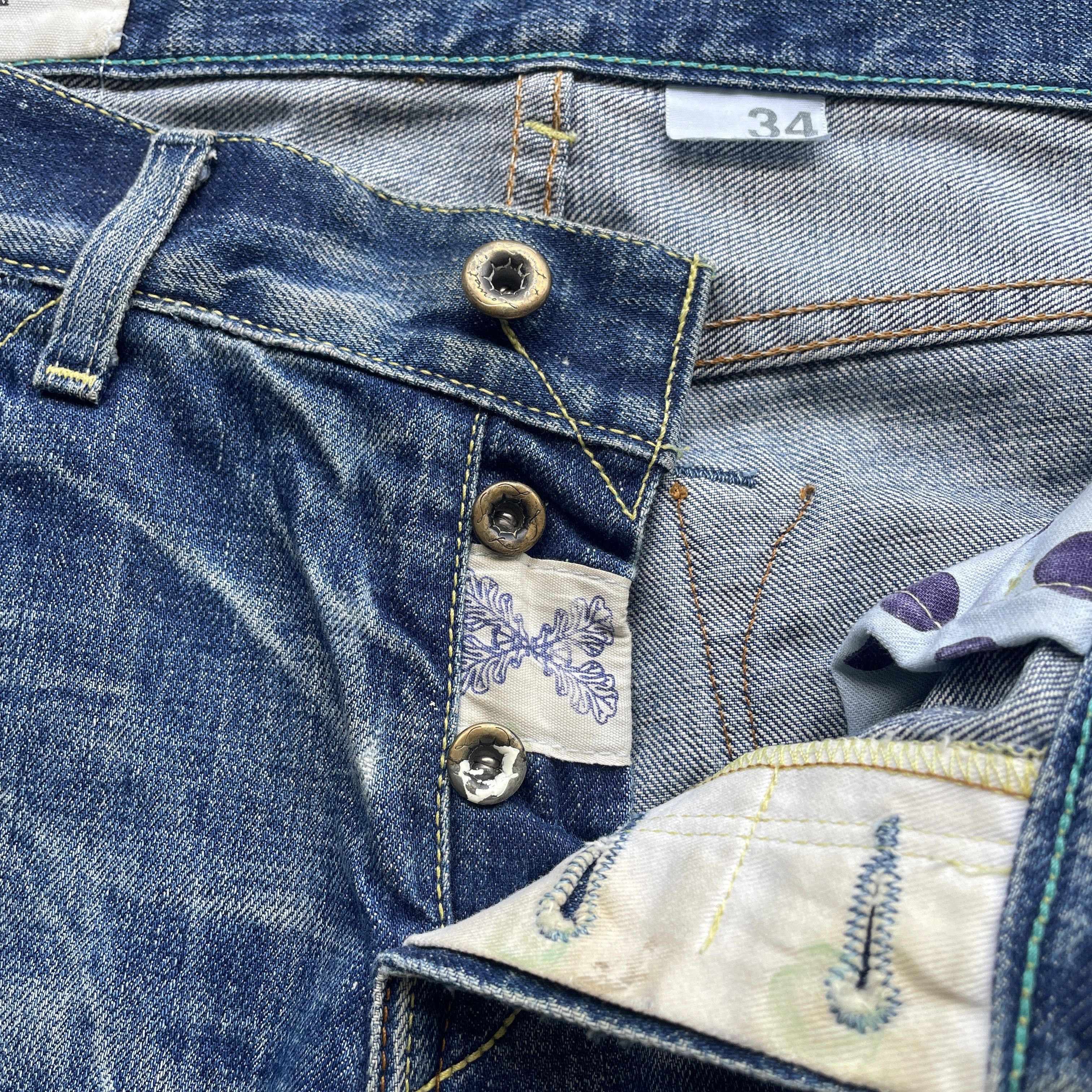 Vintage W35x29 VINTAGE LOOMSTATE JEANS FADED PANTS DISTRESSED DENIM Size US 35 - 5 Thumbnail