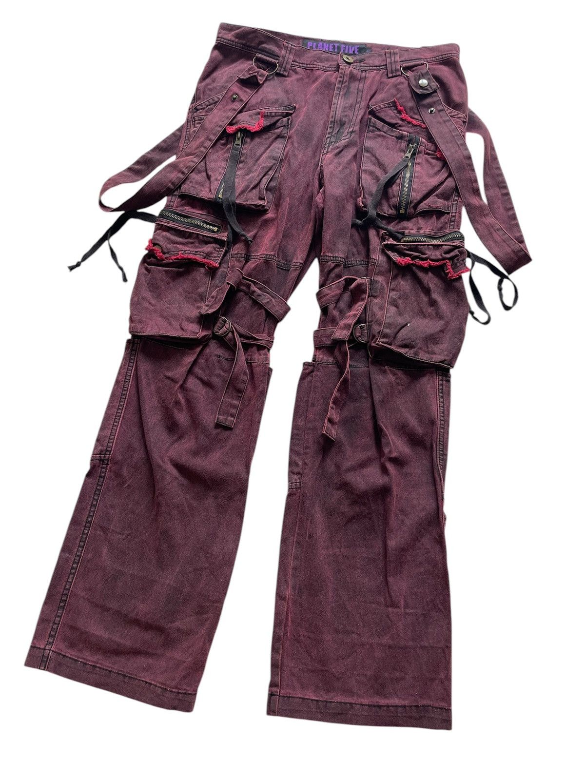 Japanese Brand Vintage Japanese Brand Parachute Bondage Cargo Pant Size US 32 / EU 48 - 3 Thumbnail