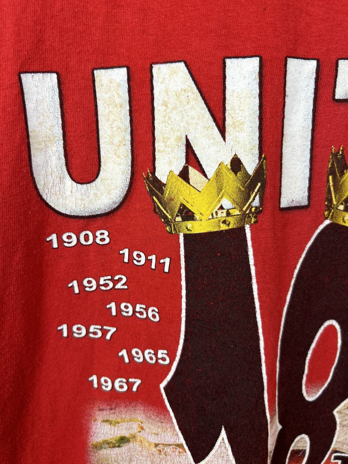 Vintage Vintage 00s Manchester United Champions of England 2009 Tee Size US L / EU 52-54 / 3 - 7 Thumbnail