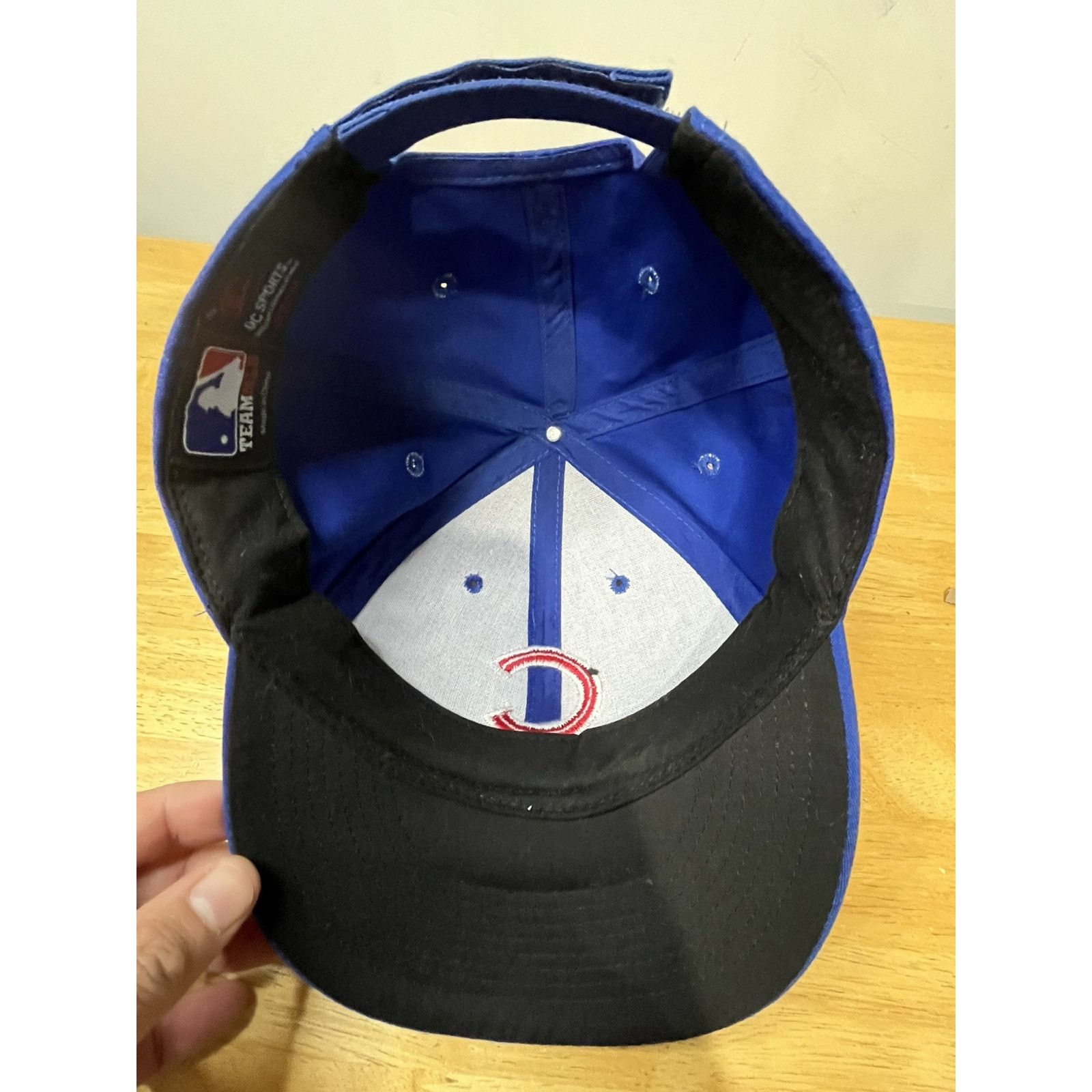 MLB ROYAL BLUE MLB CHICAGO CUBS LOGO ADJUSTABLE CURVED HAT CAP Size ONE SIZE - 6 Thumbnail