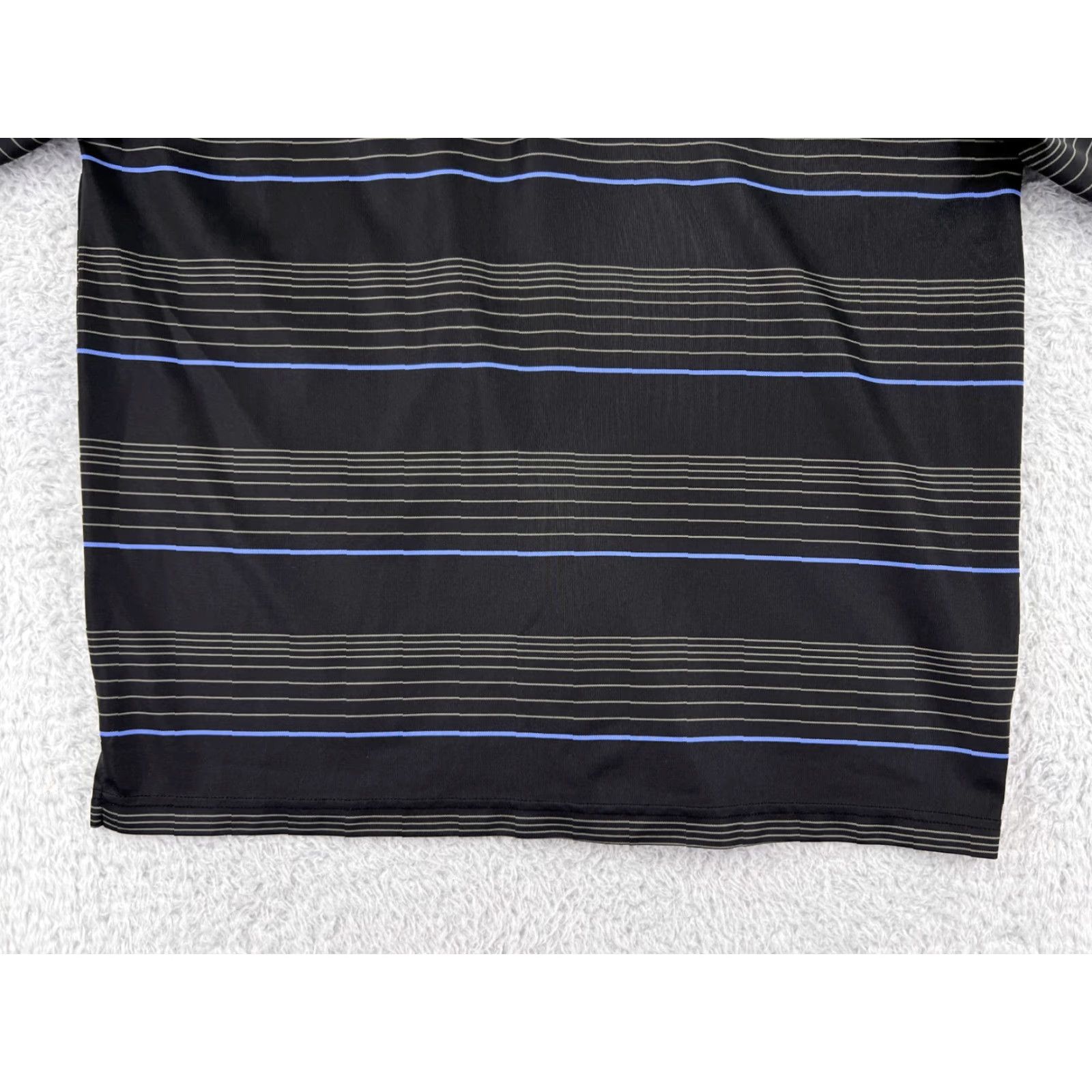 Vintage Grand Slam Polo Shirt Men XL Black Striped Polo Shirt XL Mens Slim Fit 100% Polyester Sports Size US XL / EU 56 / 4 - 6 Thumbnail