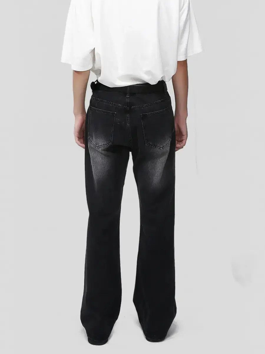 Japanese Brand Retro loose washed straight leg jeans Size US 32 / EU 48 - 3 Thumbnail