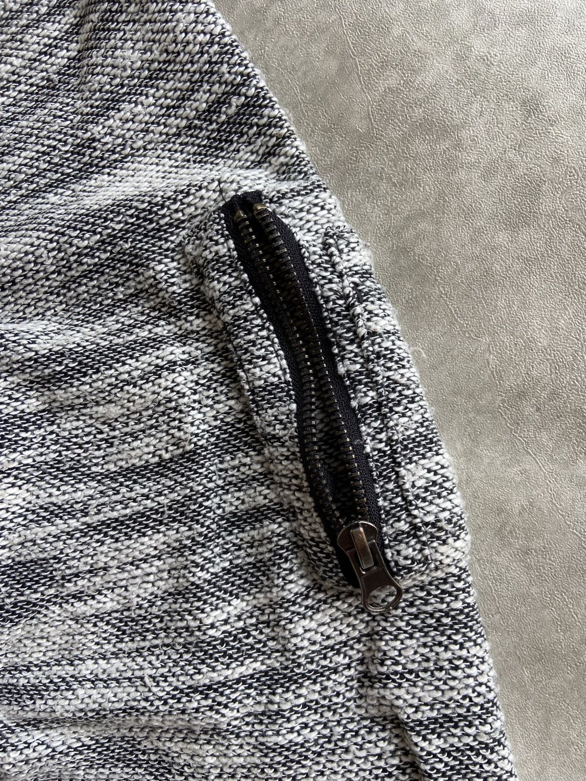 If Six Was Nine × In The Attic × Le Grande Bleu (L.G.B.) In The Attic Homme Grey Black Double Layer Bomber Hoodie Size US L / EU 52-54 / 3 - 7 Thumbnail