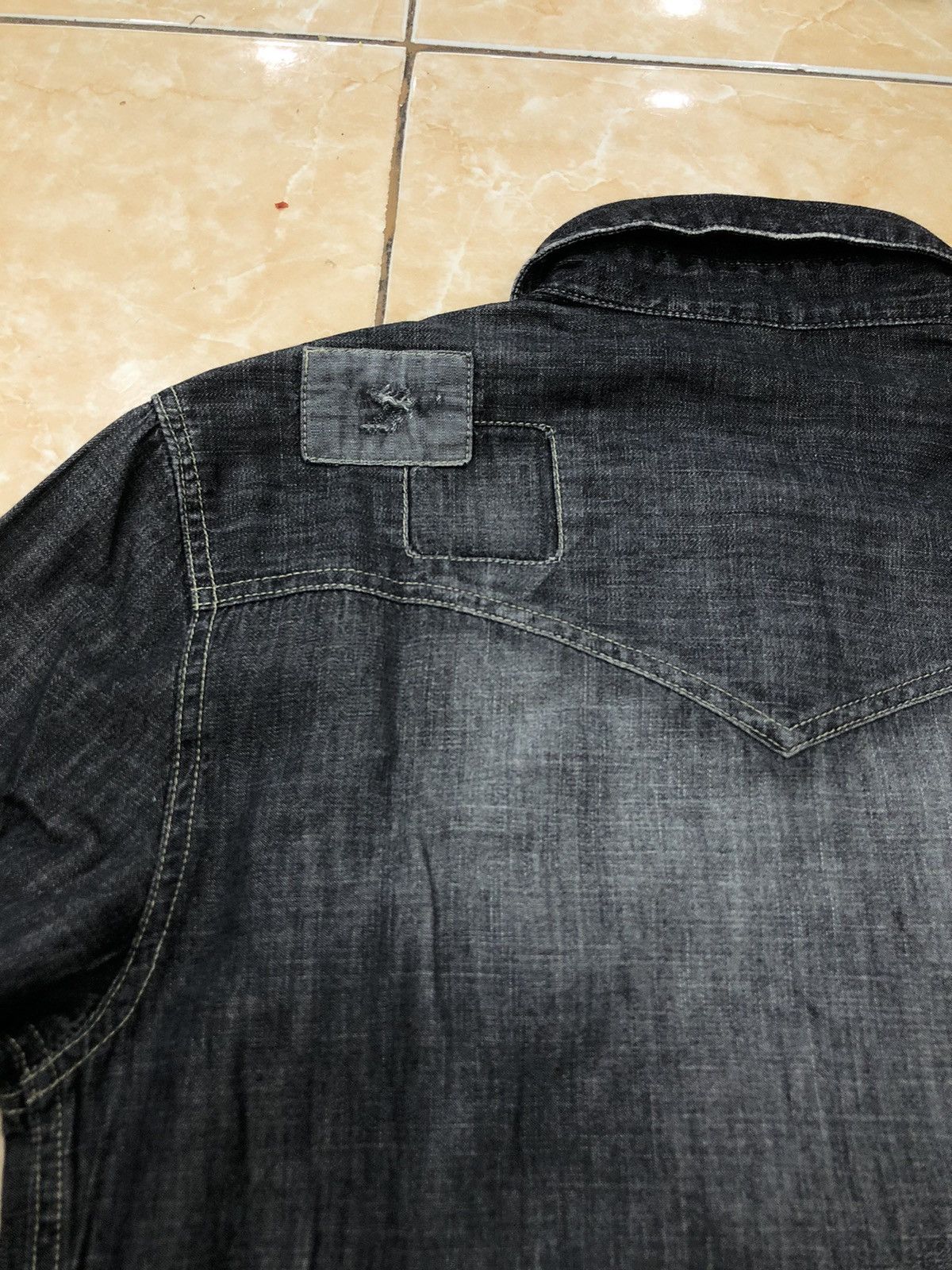 If Six Was Nine Glamb Japan Snap Button Distressed Denim shirt Size US S / EU 44-46 / 1 - 10 Thumbnail