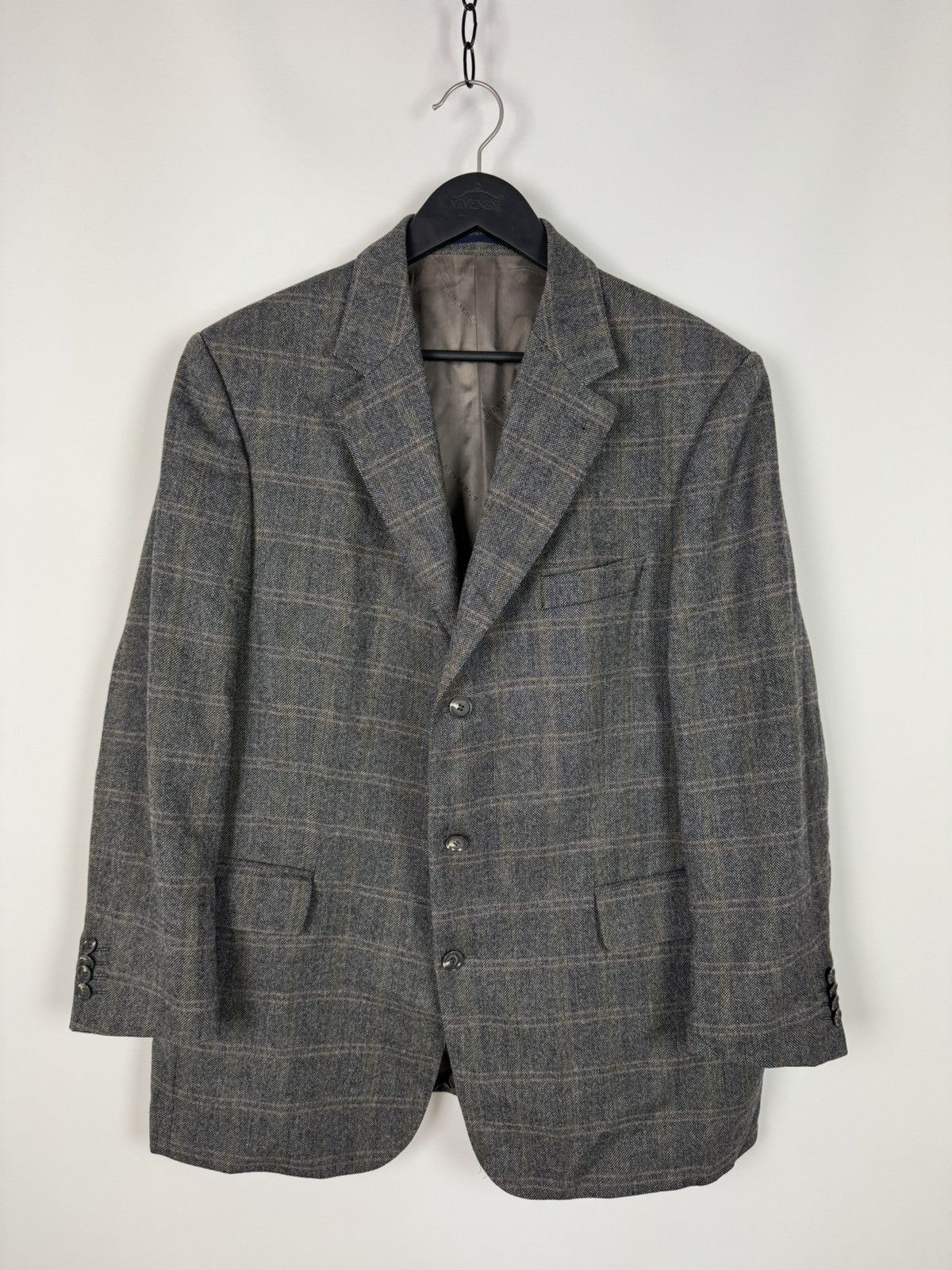 Burberry Burberry London Luzern-S Wool Check Blazer Size 52R - 2 Thumbnail