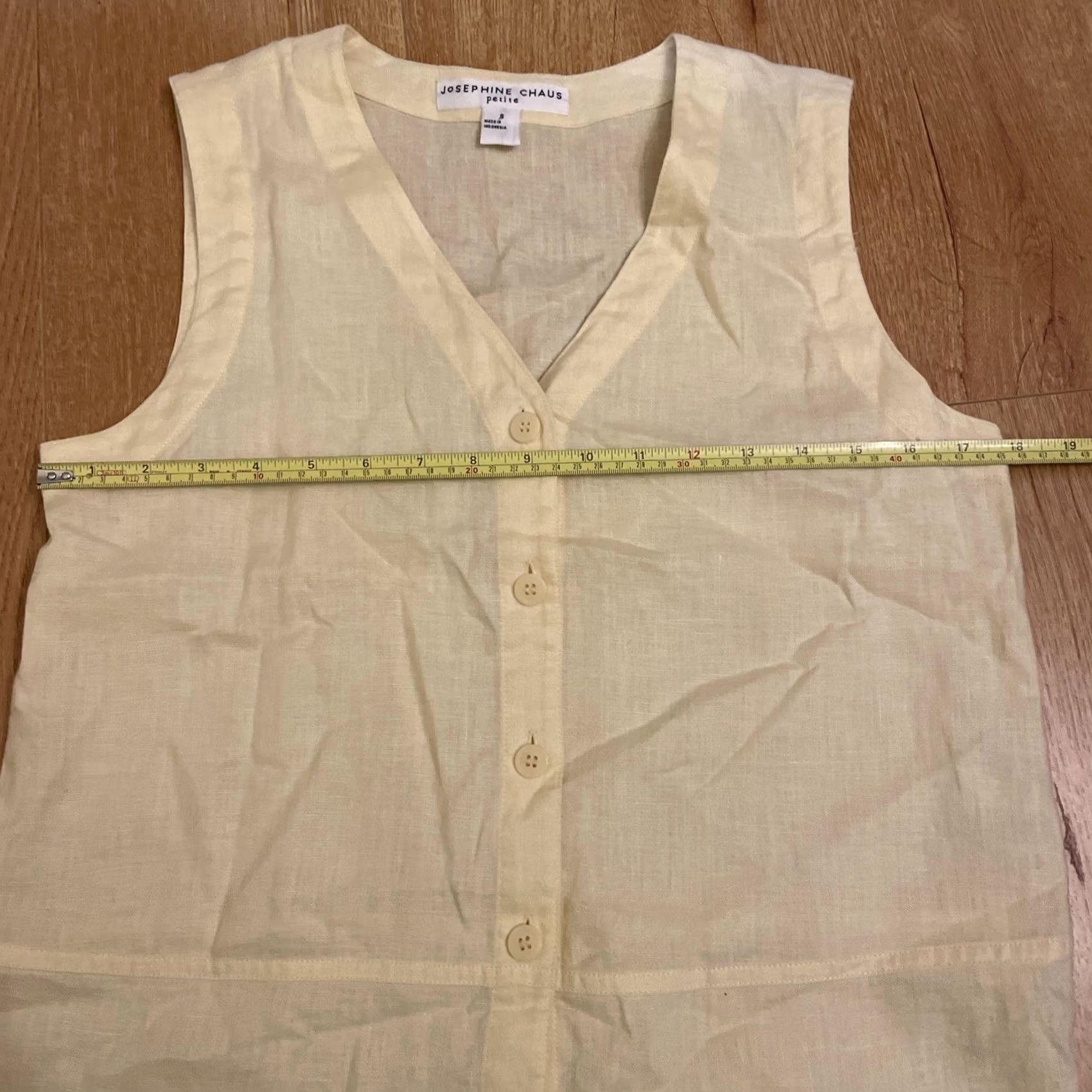 Vintage VINTAGE Josephine Chaus Vest Shirt? Size S / US 4 / IT 40 - 4 Thumbnail