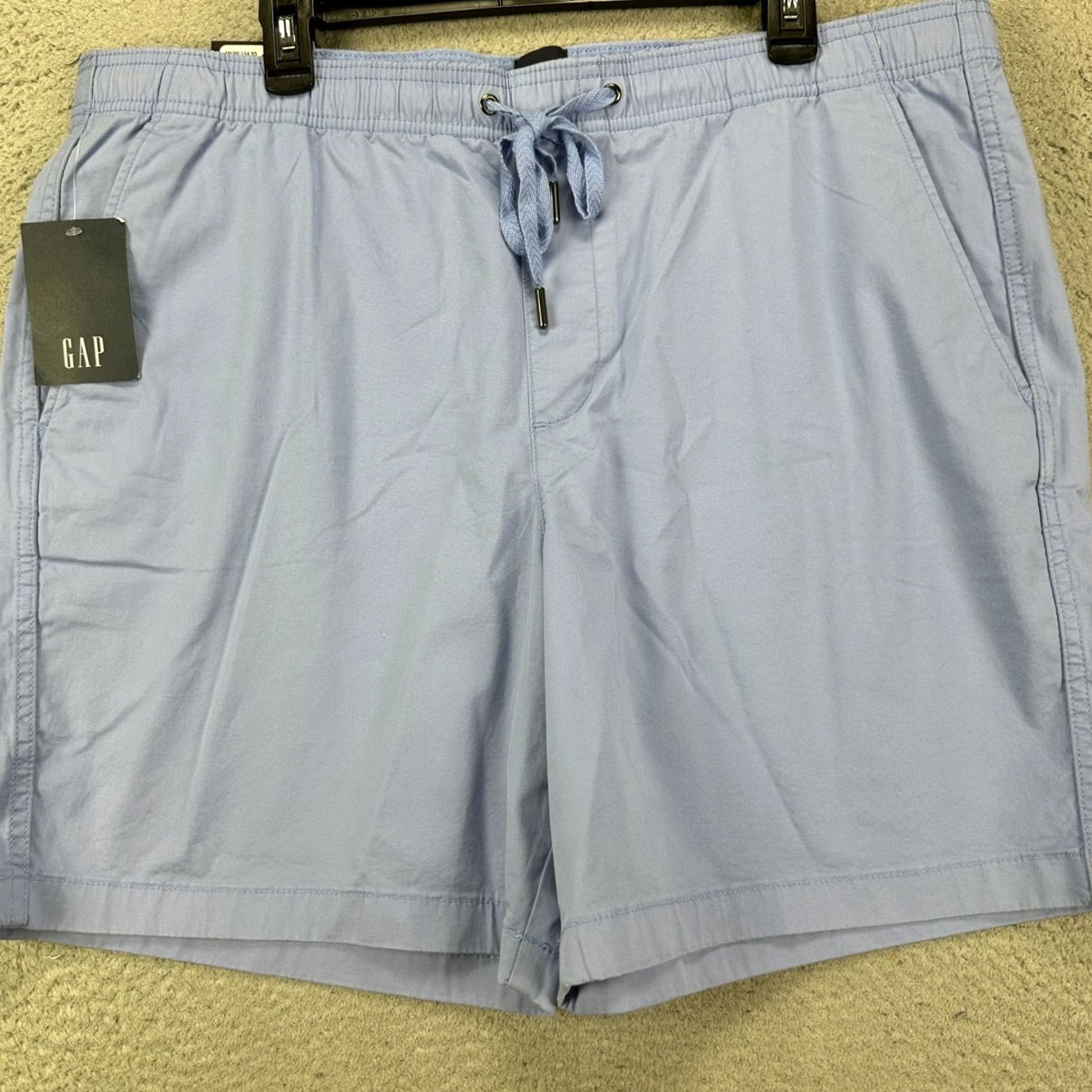 Gap Gap Mens Pull On Shorts 2XL Blue Drawstring Pocket Comfort Casual Size US 39 - 2 Thumbnail