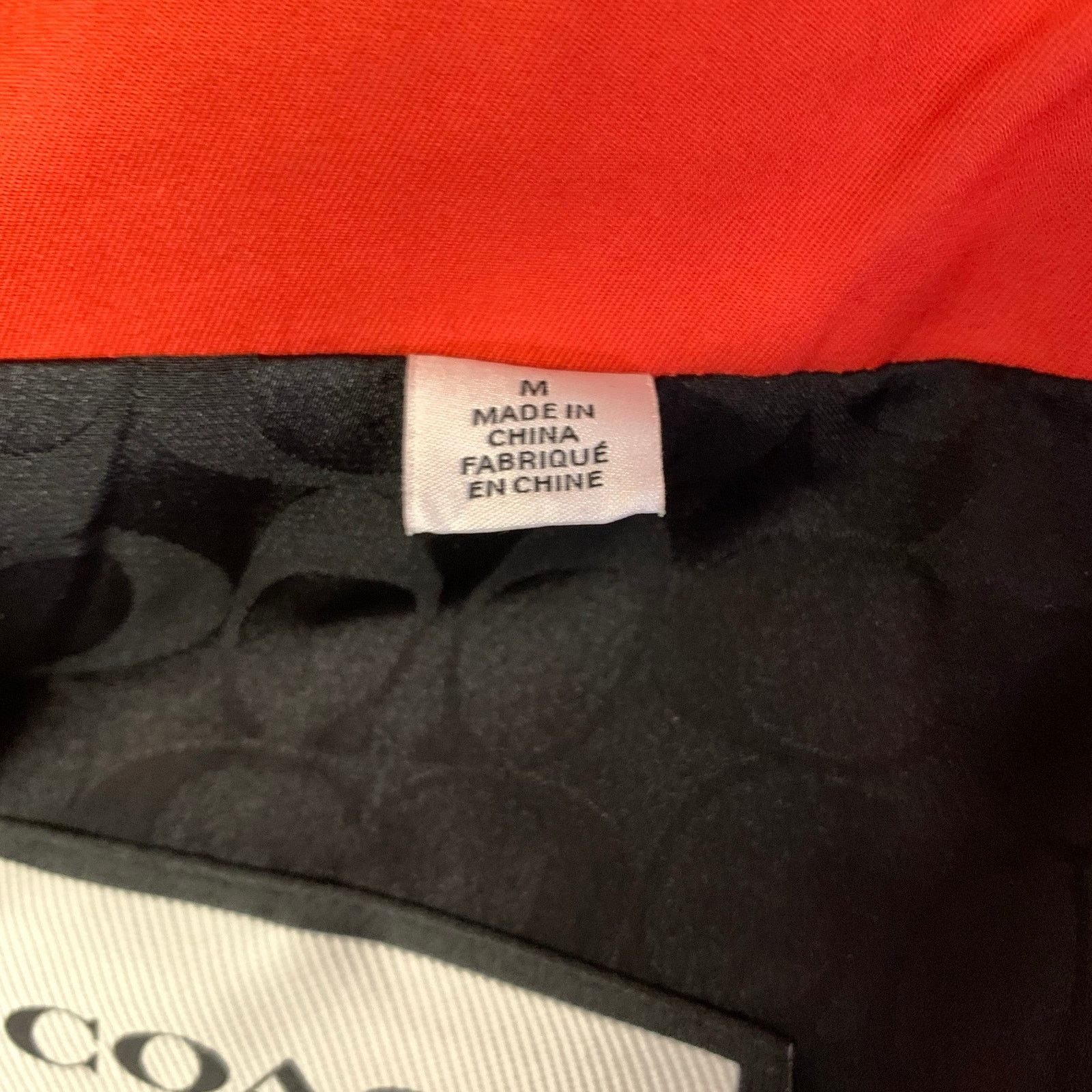 Coach M Orange Cotton Blend Leather Trim Double Breasted Coat Size M / US 6-8 / IT 42-44 - 5 Thumbnail
