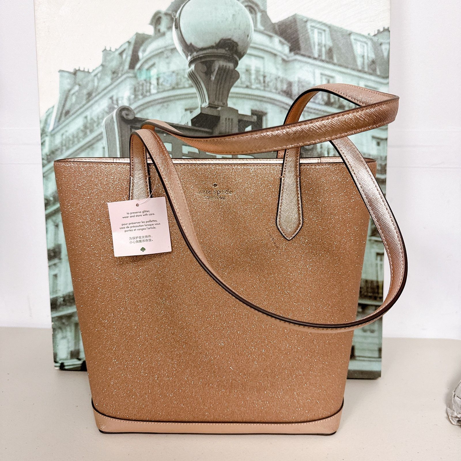 Kate Spade Kate Spade K9338 Tinsel Glitter Fabric Shoulder Tote Bag Size ONE SIZE - 2 Thumbnail