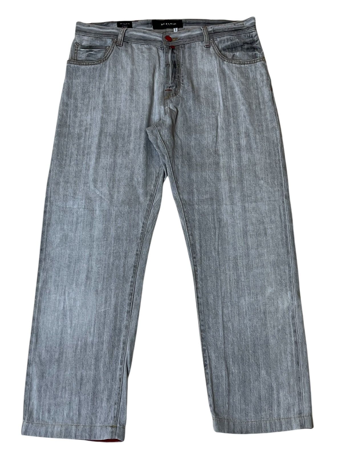 Kiton SICK🔥KITON NAPOLI GREY SELVEDGE JEANS. Size US 36 / EU 52 - 2 Thumbnail