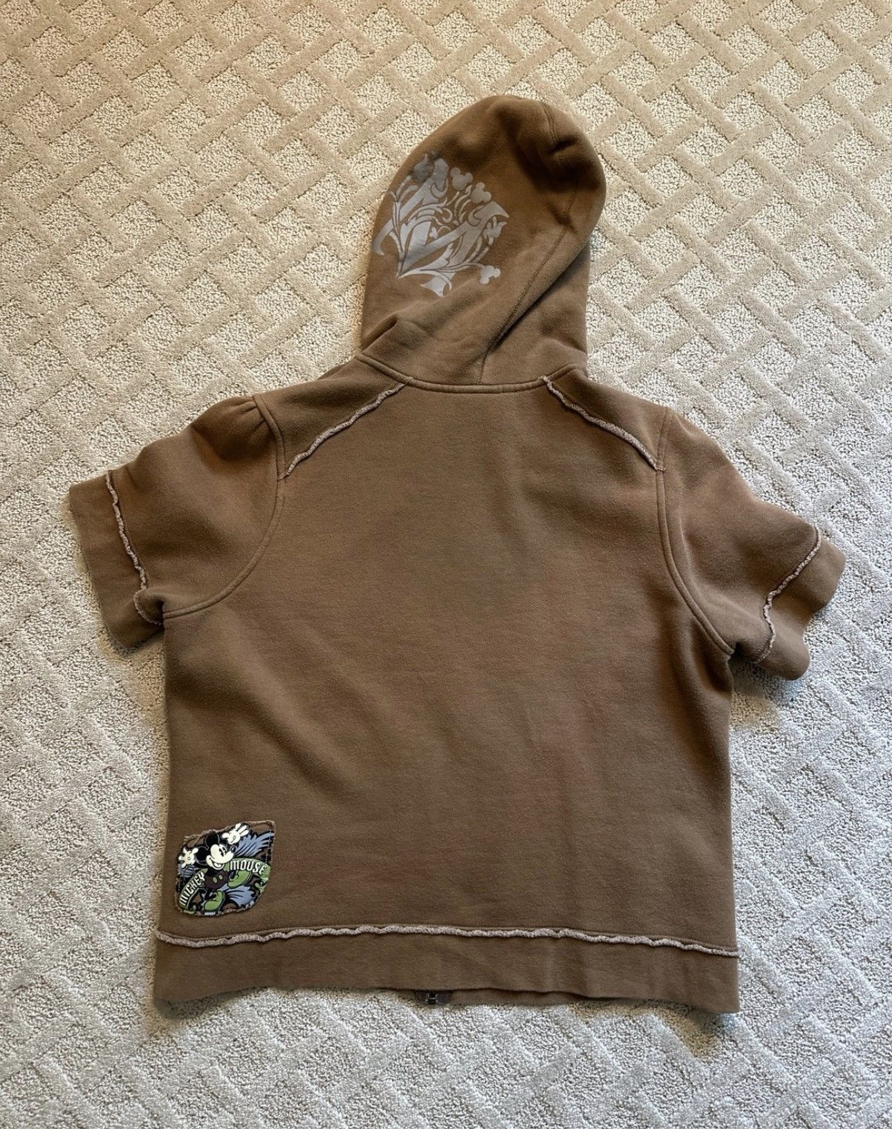Disney Disneyland Mickey Mouse Half Sleeve Zip Up Jacket Size XL / US 12-14 / IT 48-50 - 3 Thumbnail