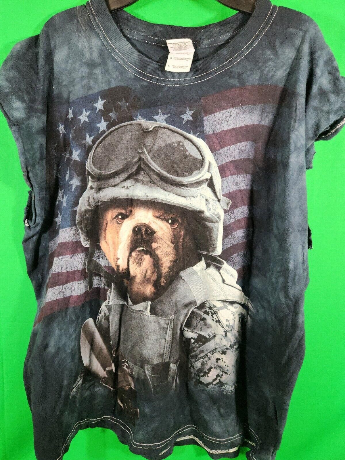 Gildan Vintage The Mountain Marine Bulldog Graphic T-Shirt Size L Size US L / EU 52-54 / 3 - 1 Thumbnail