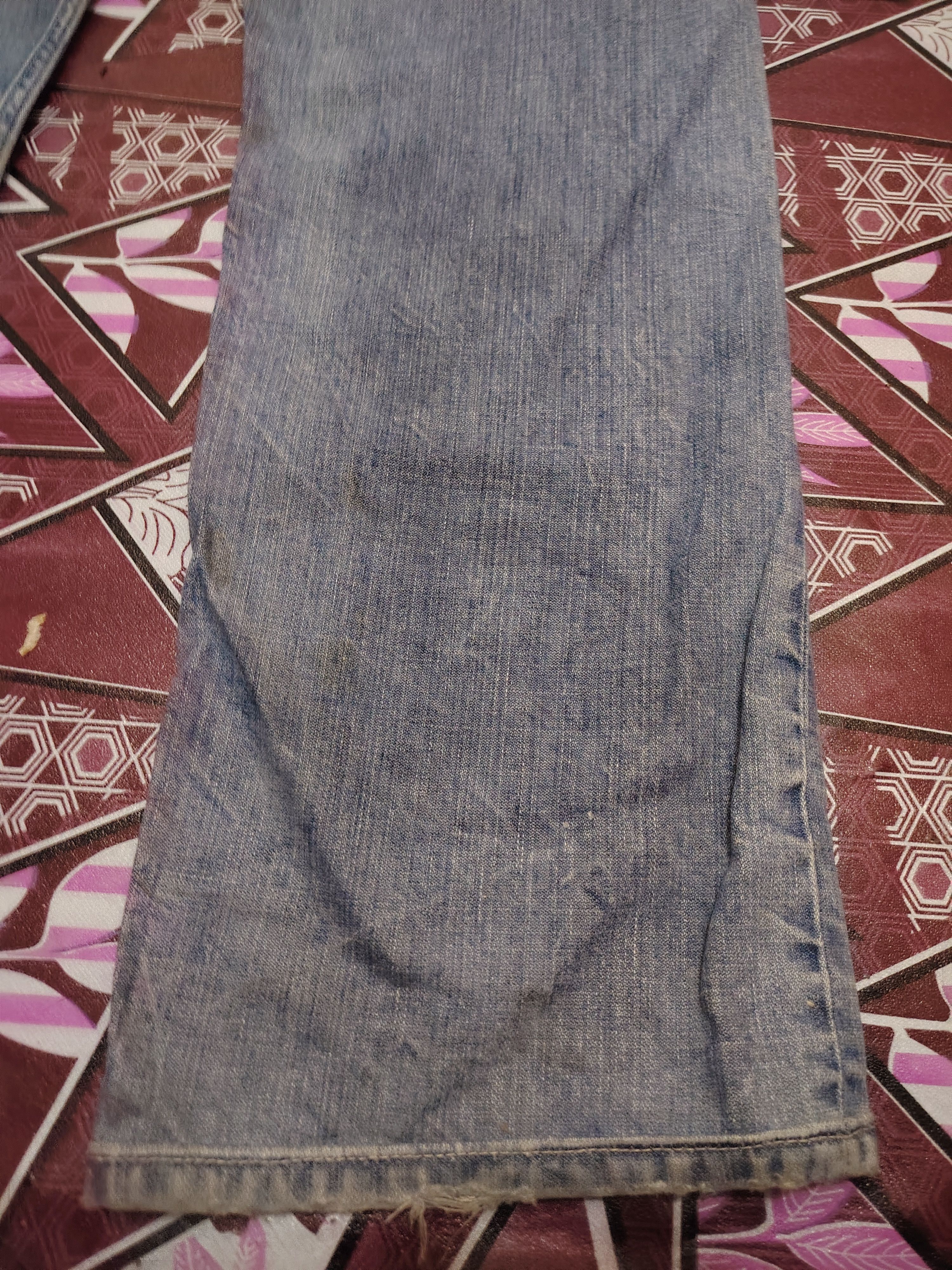 Who Decides War Vtg Diesel Industry Flared Distressed jeans Denim Size US 31 - 21 Thumbnail