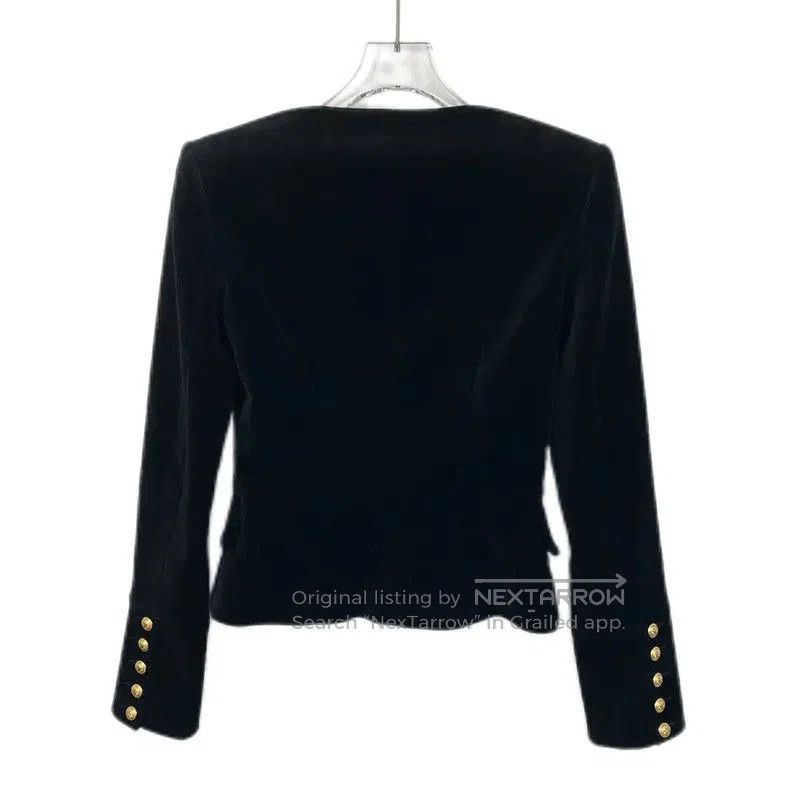 Balmain Balmain Black Cotton Jacket for Women . Size XXS / US 00 / IT 34 - 2 Thumbnail