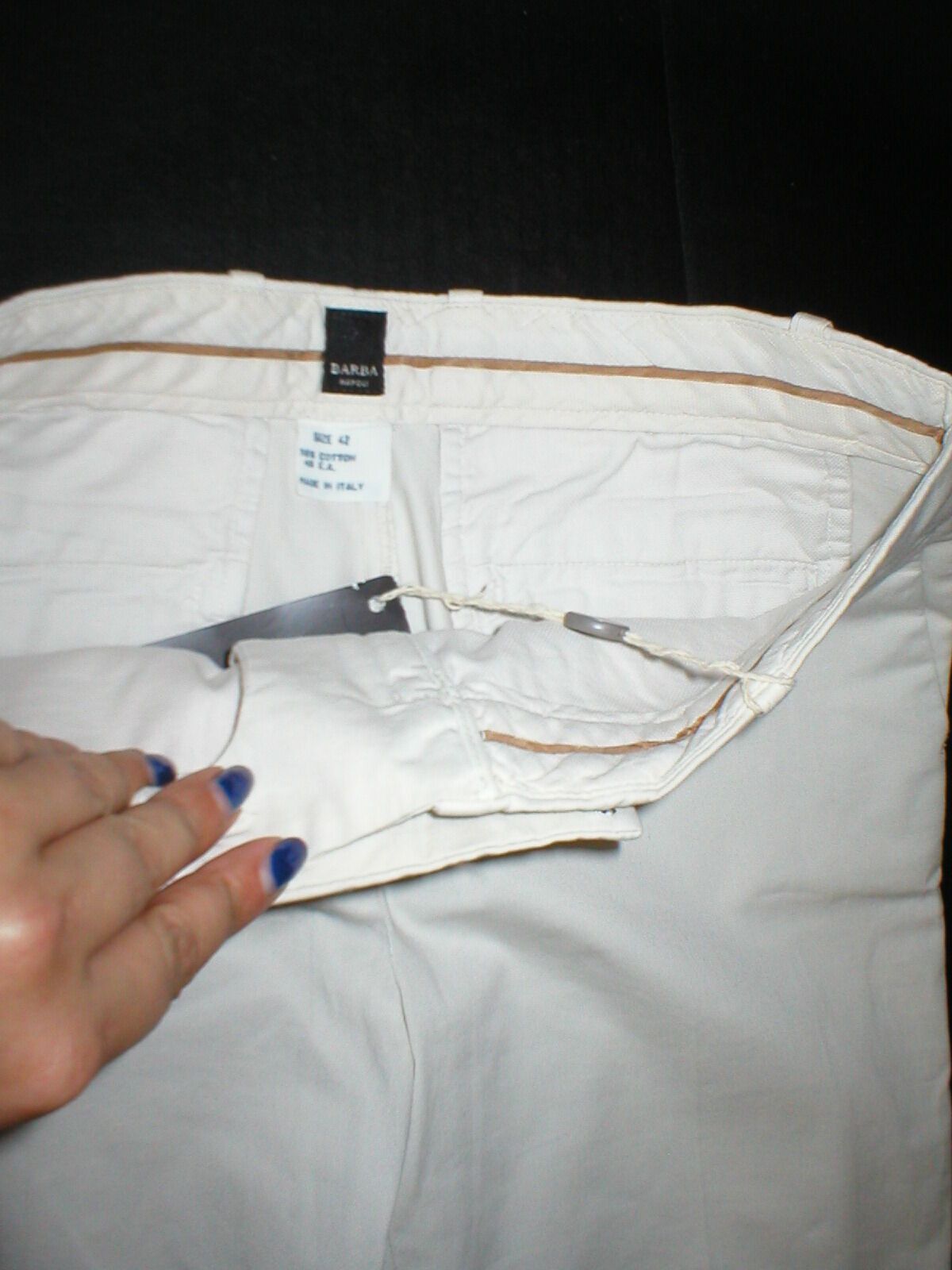 Barba Napoli Italy Barbe Napoli Pants 42 6 Work Khaki Crop NWT Tan Size 28" / US 6 / IT 42 - 3 Thumbnail