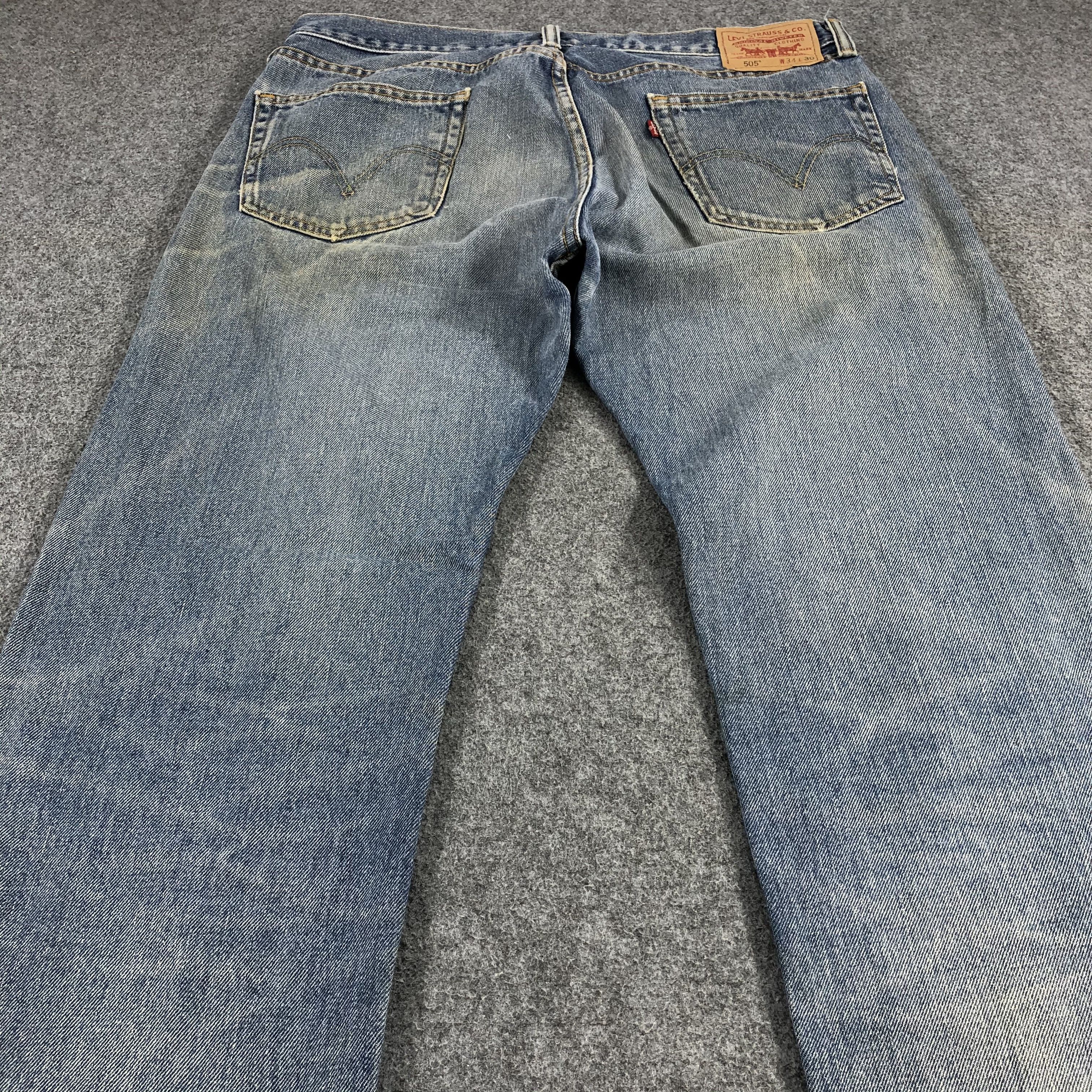 Levi's × Vintage Vintage Distress Levis 505 Jeans-JM1289 Size US 37 - 4 Thumbnail