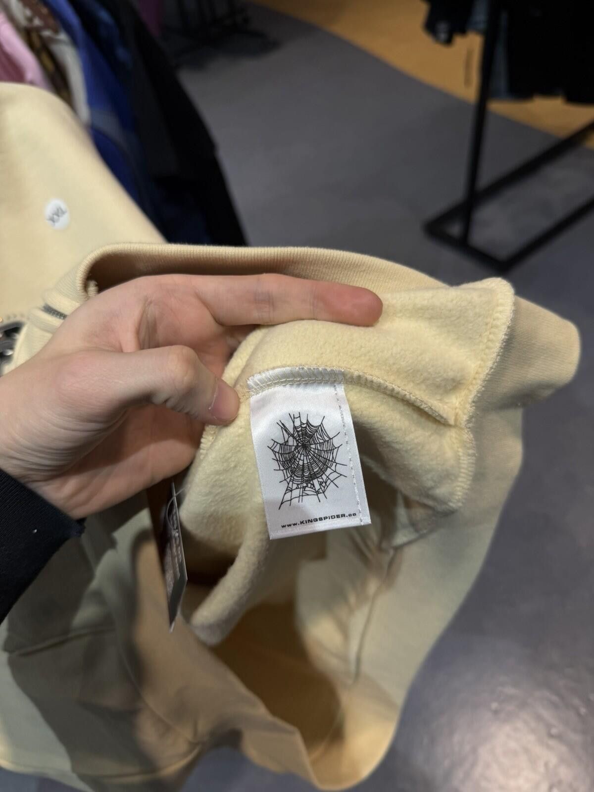 Sp5der Sp5der Cream Stone Zip Up Hoodie Size (XXL) 2026 Size US XXL / EU 58 / 5 - 9 Thumbnail