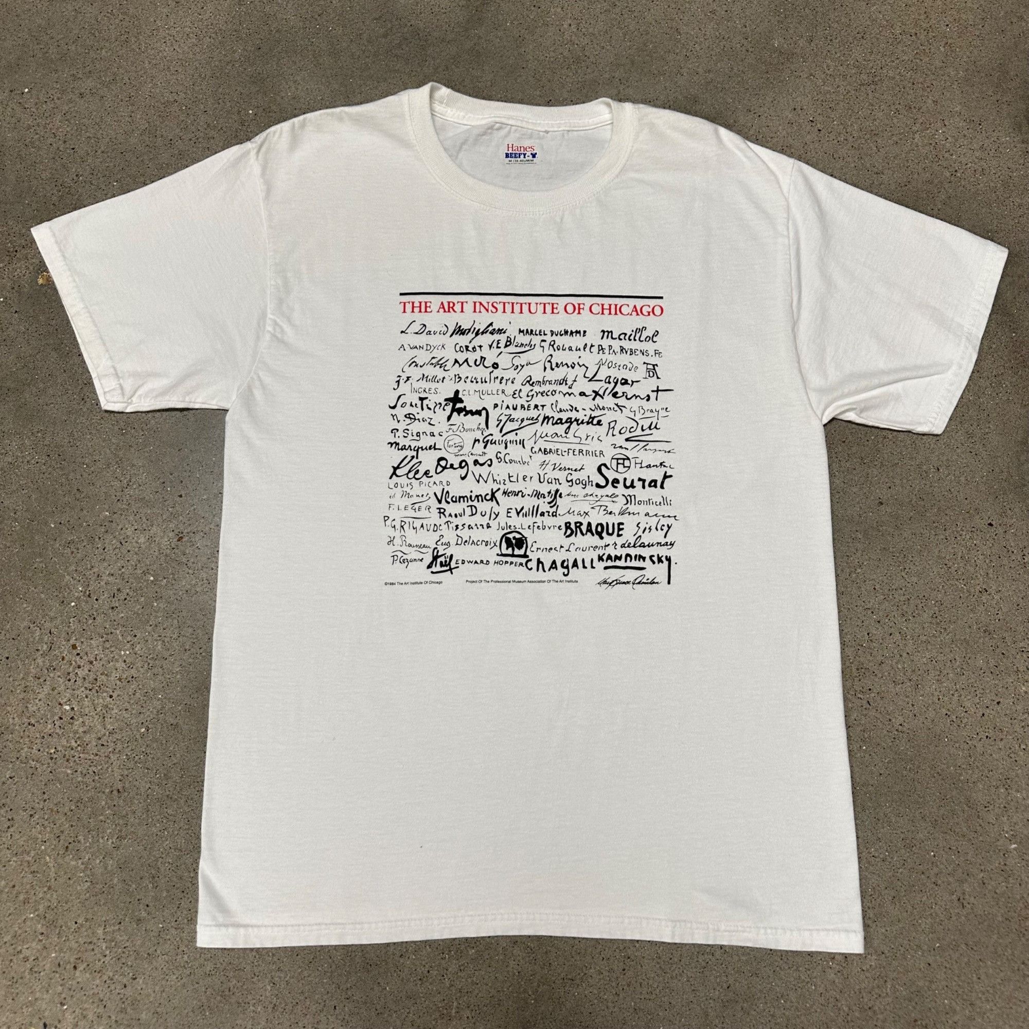Vintage Vintage Y2K Art Institute Of Chicago Signature Shirt Size US M / EU 48-50 / 2 - 1 Thumbnail
