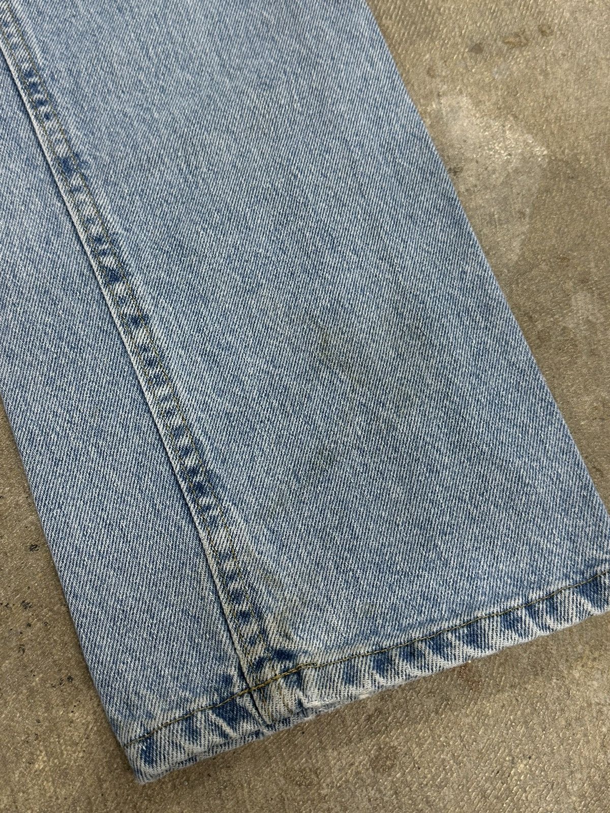Lee × Vintage Vintage 90s Lee Blue Denim Button Fly Jeans ~READ Size US 32 / EU 48 - 4 Thumbnail