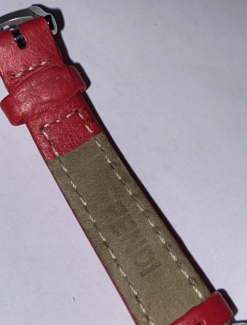 Fendi Fendi Run Away 28mm White Dial Red Strap Watch Size ONE SIZE - 5 Thumbnail