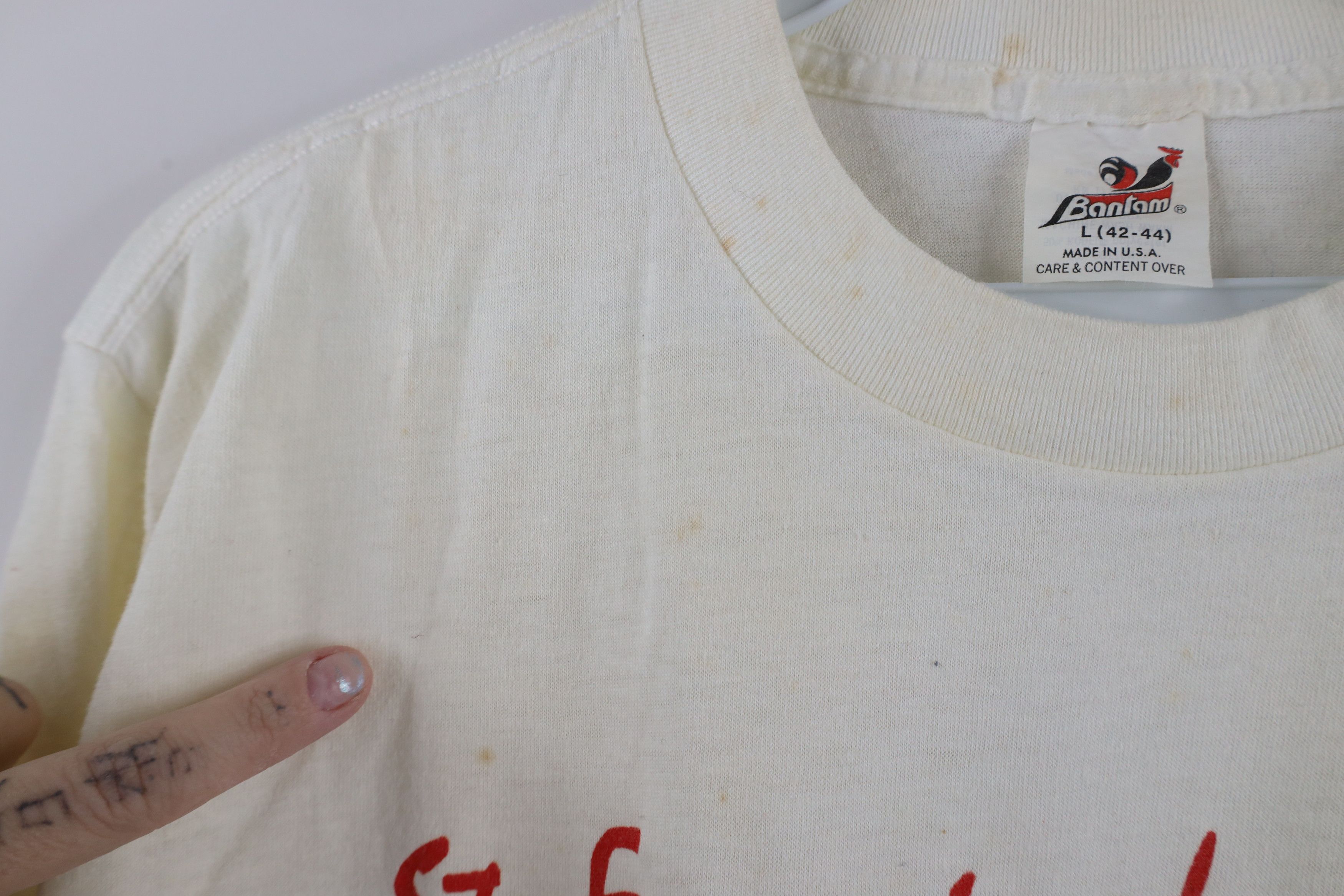 Vintage Vintage 80s Football Champs St Francis de Sales T-Shirt USA Size US L / EU 52-54 / 3 - 7 Thumbnail