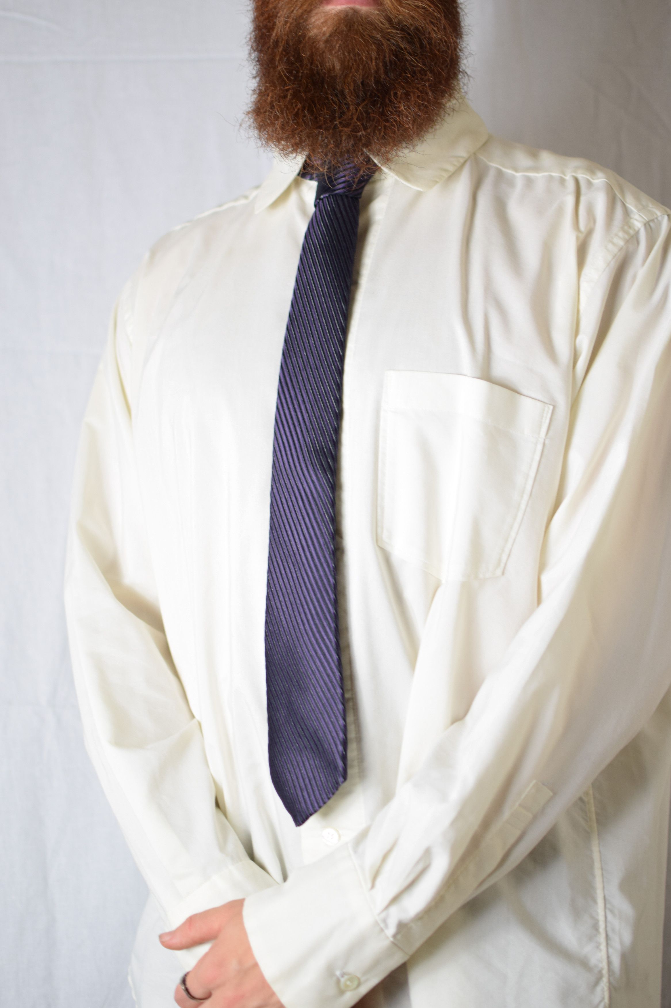 image of Yohji Yamamoto YYPH Purple Necktie, Men's