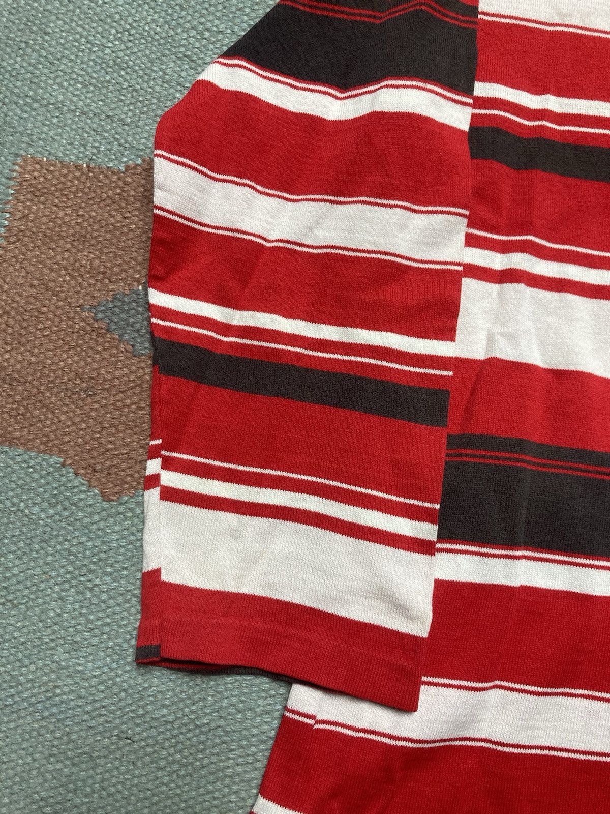 Vintage 50s striped t shirt boat neck collar cotton boys 18 adult S Size S / US 4 / IT 40 - 9 Thumbnail