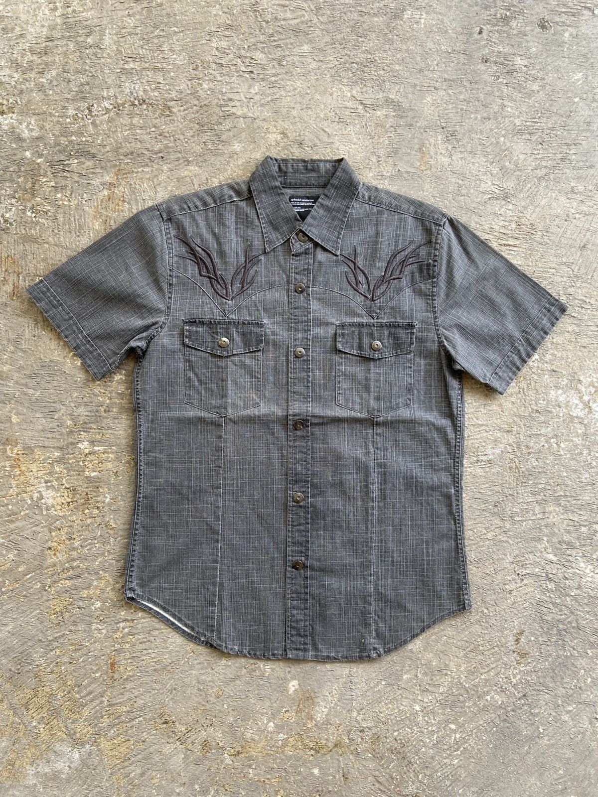 2000s Splendid Satisfaction - Vkei Style Snap Button Shirt