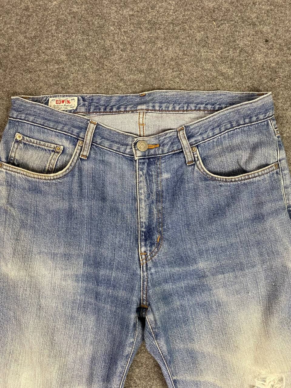 Edwin vintage edwin distressed denim nice design Size US 37 - 7 Thumbnail