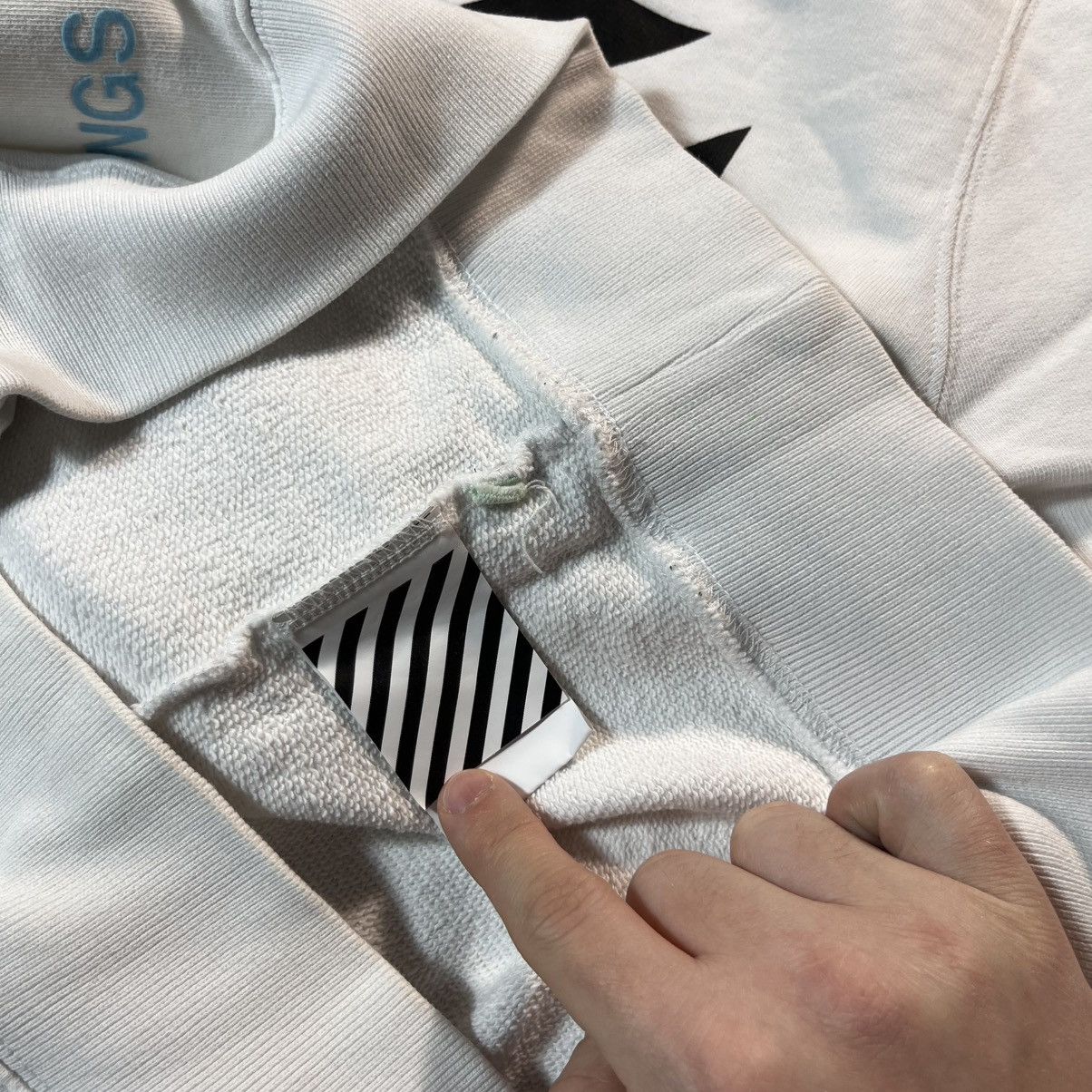 Off-White Off White Virgil Abloh Diagonals Caravaggio Crewneck Sweat Size US XL / EU 56 / 4 - 18 Thumbnail
