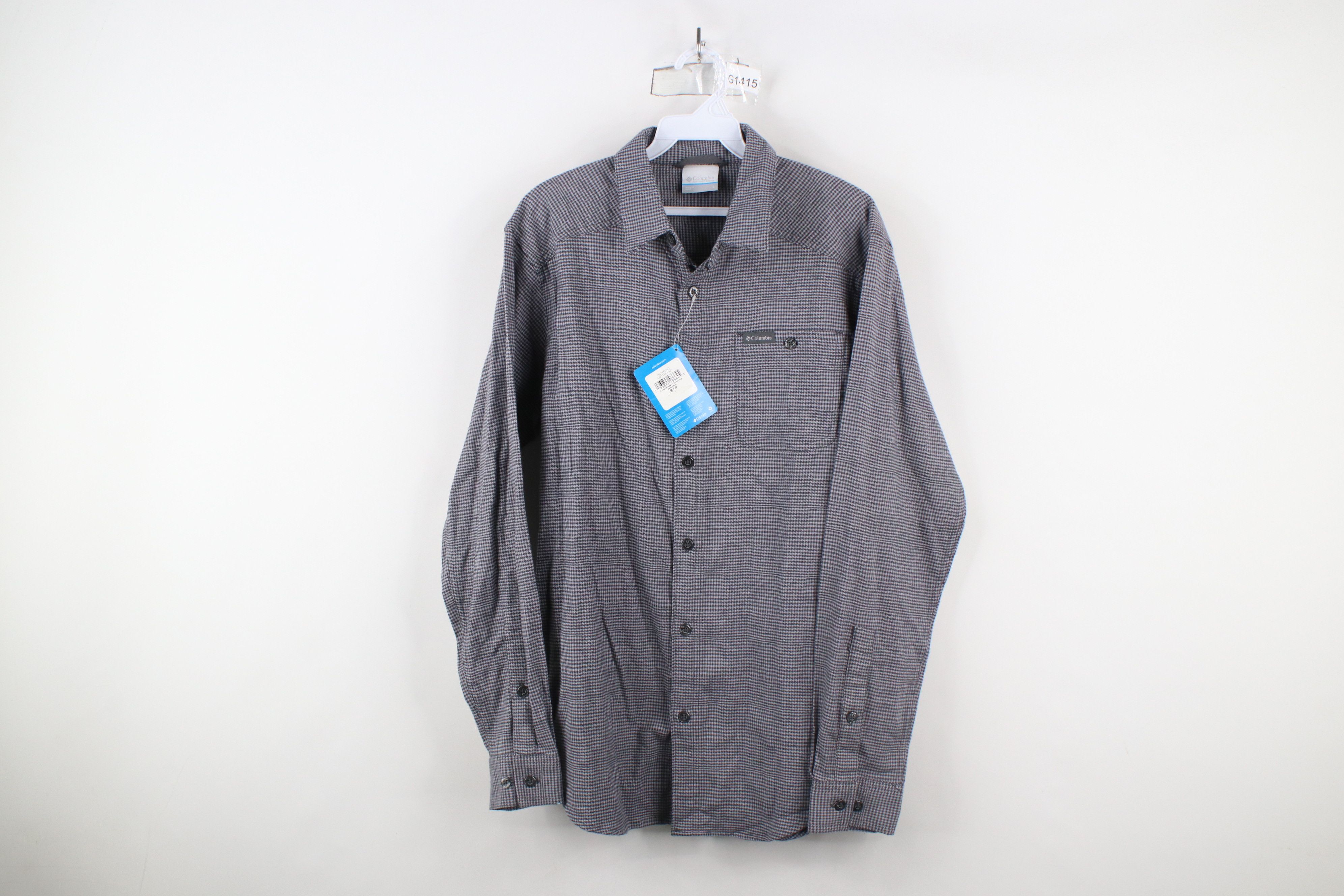 Columbia × Vintage Deadstock Vintage Y2K Columbia Houndstooth Flannel Shirt Size US S / EU 44-46 / 1 - 1 Thumbnail