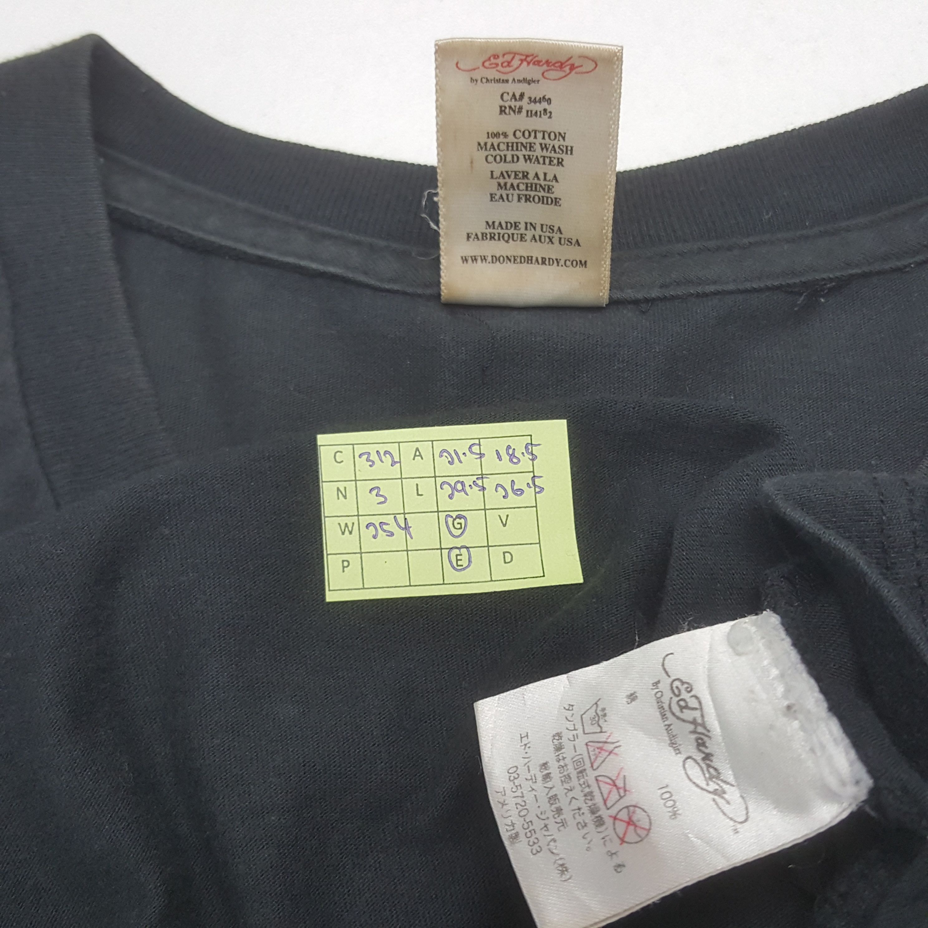 Ed Hardy Vintage Ed Hardy by Christian Audigier Tshirt C312N3 Size US L / EU 52-54 / 3 - 6 Thumbnail