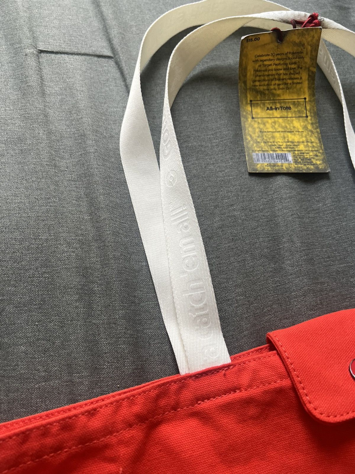 Pokemon Pokemon Target Reusable Tote Red Size ONE SIZE - 6 Thumbnail