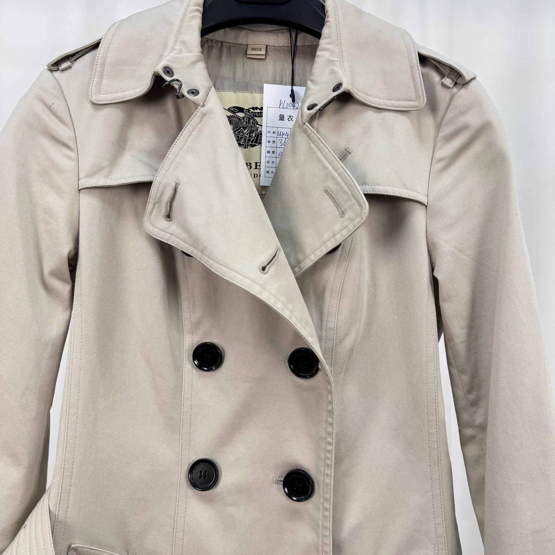 Burberry Burberry DB Check Trench UK4 98 New Size XS / US 0-2 / IT 36-38 - 3 Thumbnail