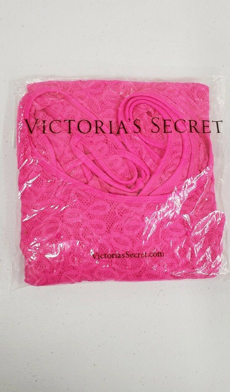 Designer NWT Victoria's Secret Pink Lace Cover-up Size Large Size L / US 10 / IT 46 - 2 Thumbnail