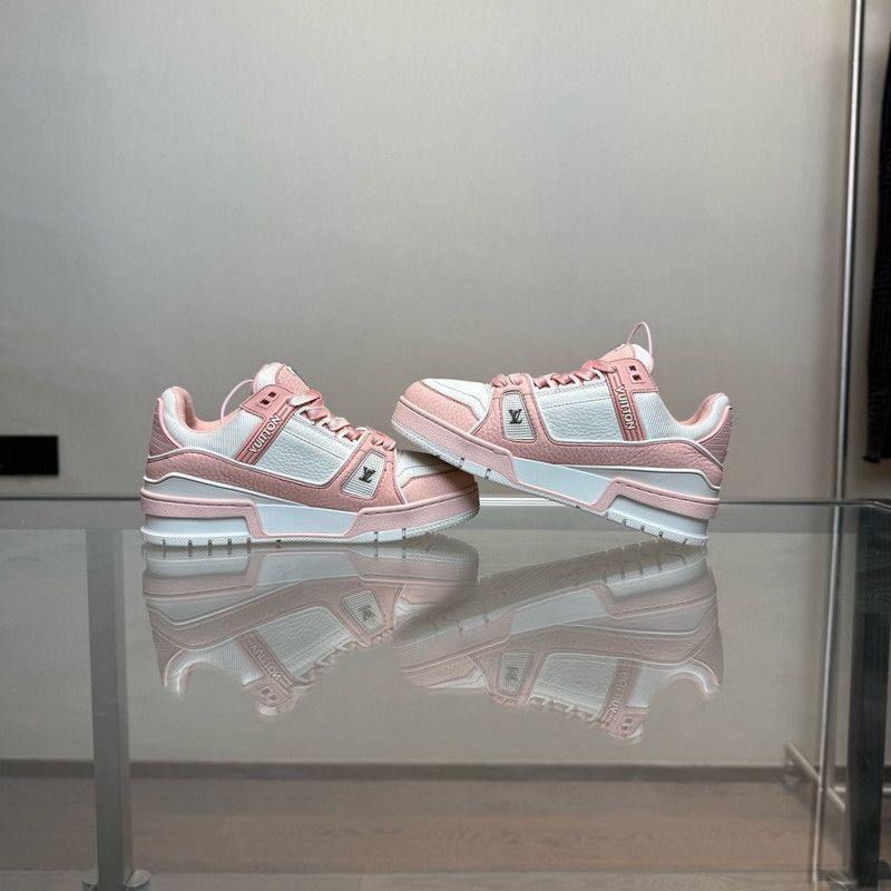 Louis Vuitton Louis Vuitton Trainer Low Top Sneakers for All -2508 Size US 6.5 / EU 39-40 - 4 Thumbnail