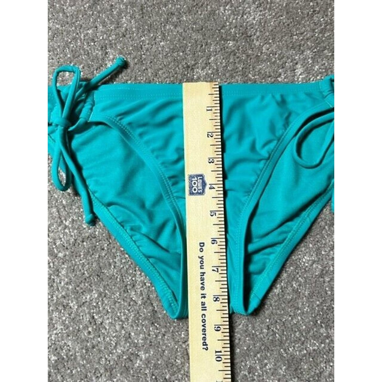 Other Hobie Bikini Swim Bottom Womens L Beaded Stretch Lined Blue Size L / US 10 / IT 46 - 7 Thumbnail