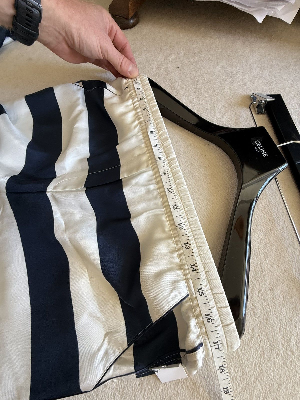 Dolce & Gabbana Dloce & Gabbana silk stripe sailor pants blue white 😍😍😍 Size US 30 / EU 46 - 6 Thumbnail