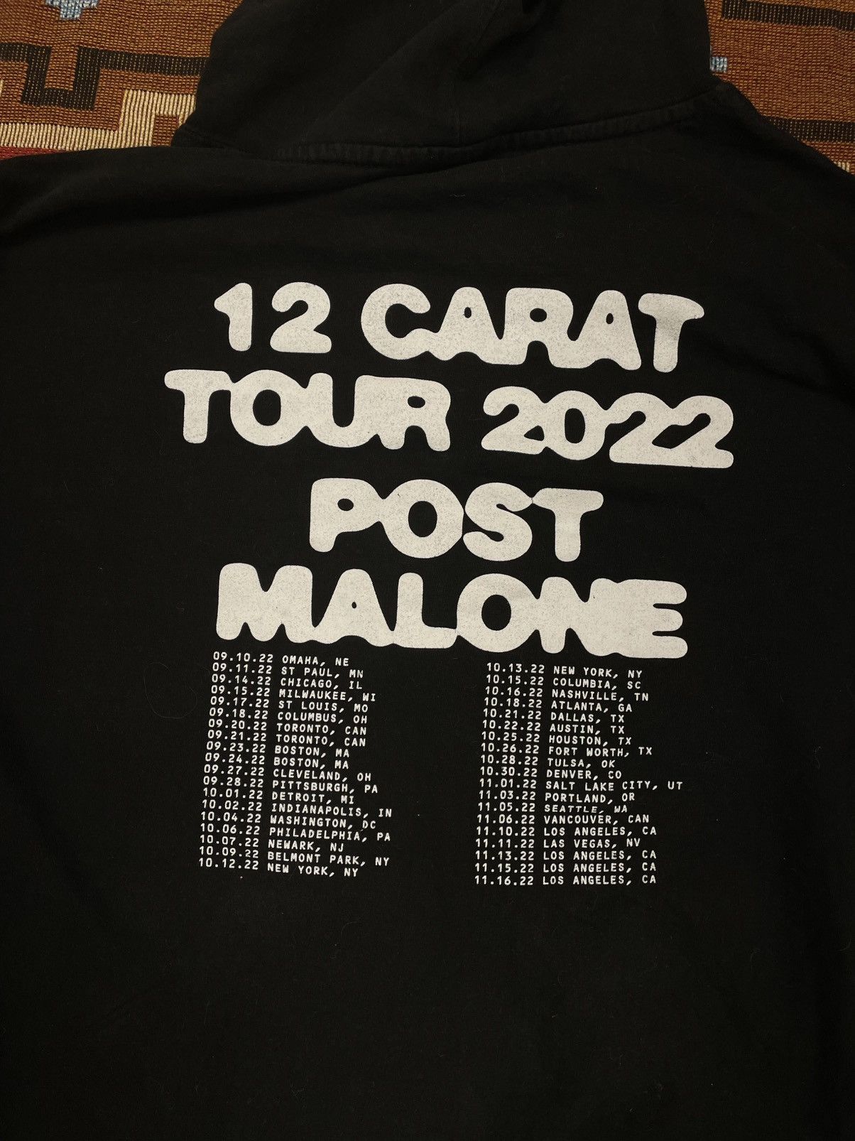 Rap Tees Post Malone Twelve Carat Tour Hoodie L Size US L / EU 52-54 / 3 - 4 Thumbnail