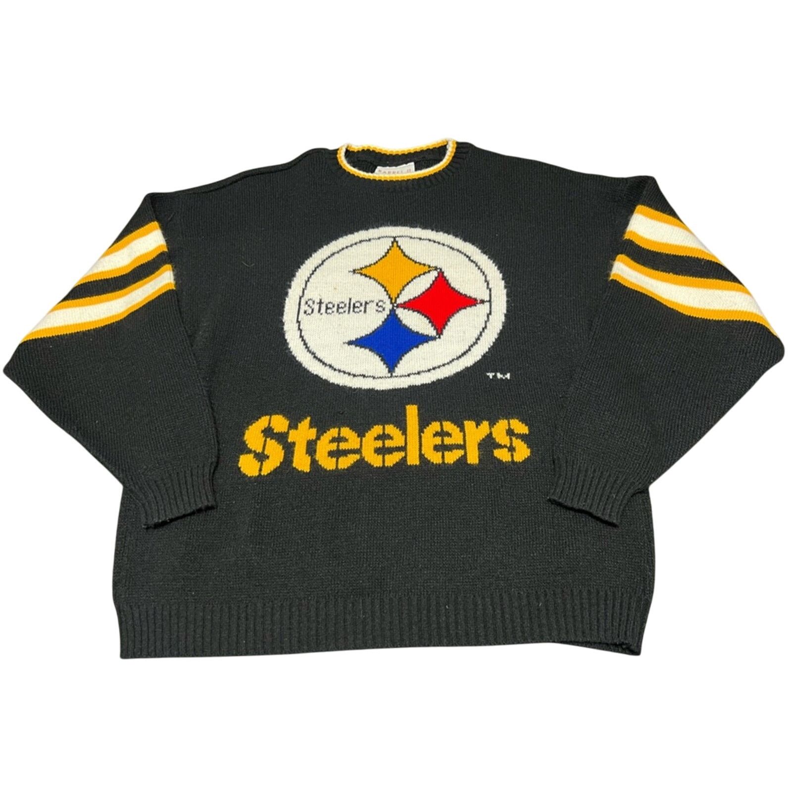Vintage Vintage Pittsburgh Steelers Sweater Knit Barrel Acrylic USA Size US L / EU 52-54 / 3 - 3 Thumbnail