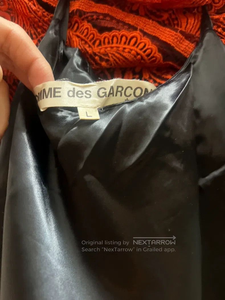 Comme des Garcons Comme Des Garcons Red Lace Dress Size L / US 10 / IT 46 - 6 Thumbnail