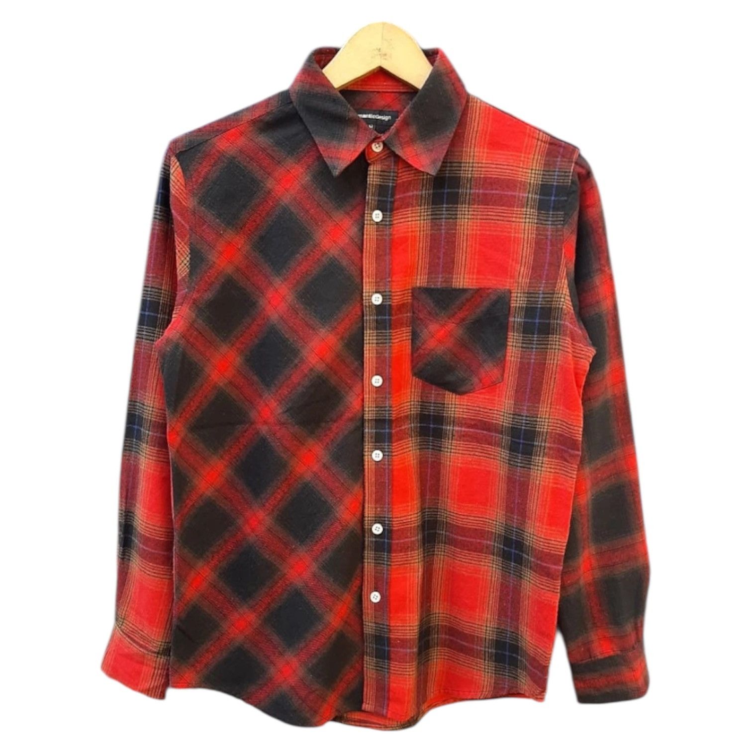 Hysteric Glamour 2000s Archival Semantic Design Patchwork Flannel Shirt y2k Size US M / EU 48-50 / 2 - 1 Thumbnail