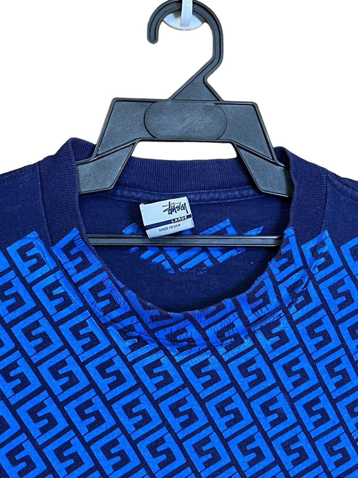 Stussy SUNFADED💥VINTAGE Y2K STUSSY FULL PRINT FADED TEE SHIRT Size US L / EU 52-54 / 3 - 4 Thumbnail